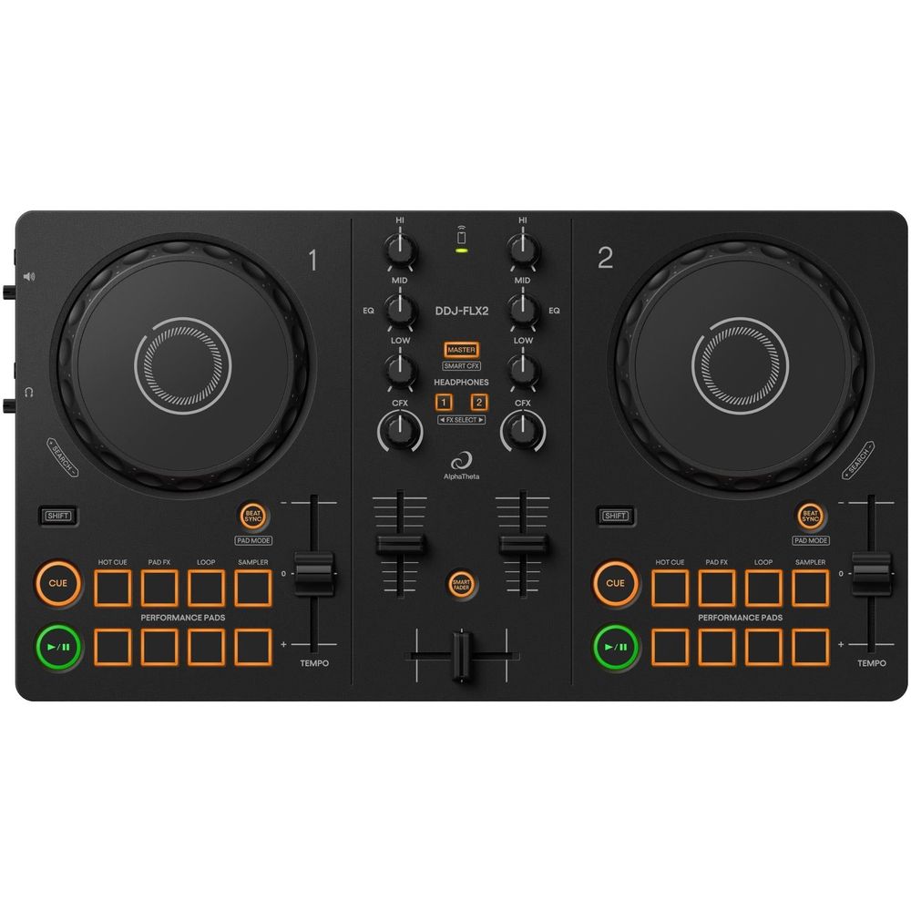 AlphaTheta DDJ-FLX2 DJ Controller & Headphone Pack