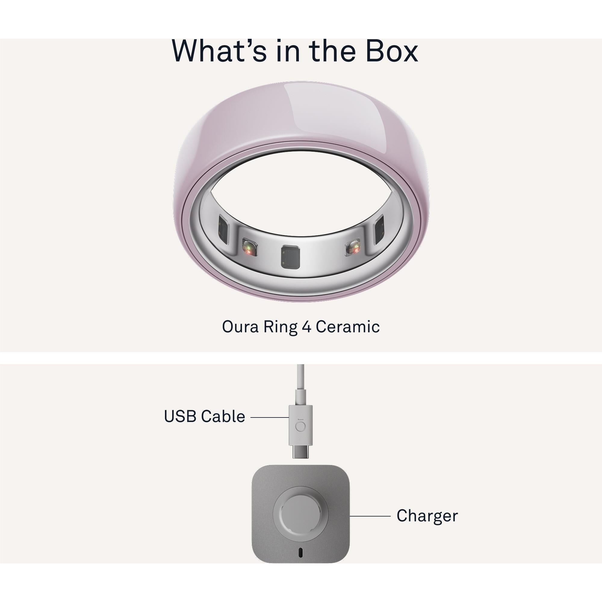 Oura Ring 4 Ceramic [Size 12] (Petal)