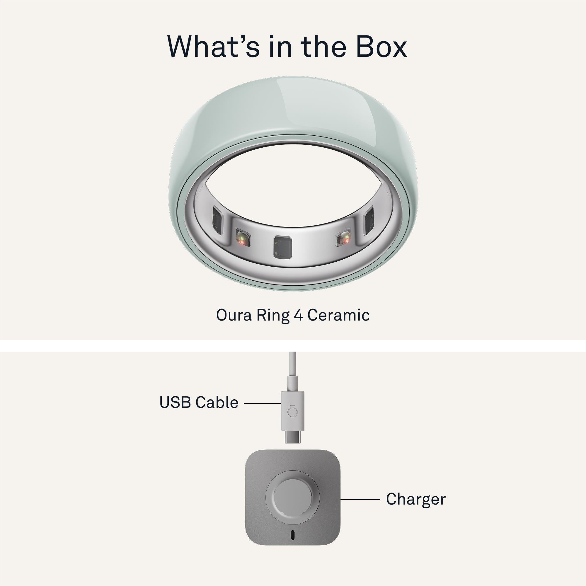 Oura Ring 4 Ceramic [Size 5] (Tide)
