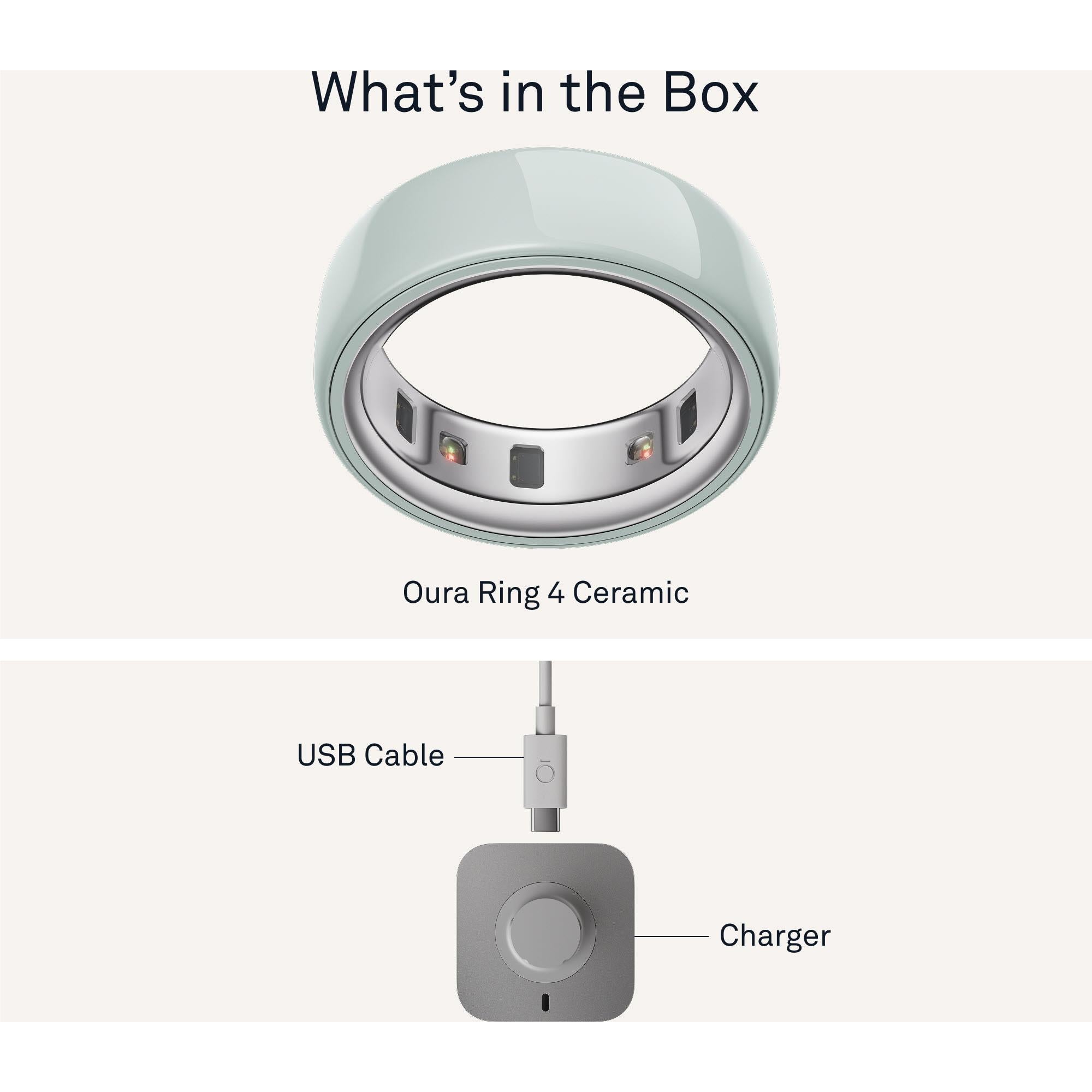 Oura Ring 4 Ceramic [Size 12] (Tide)