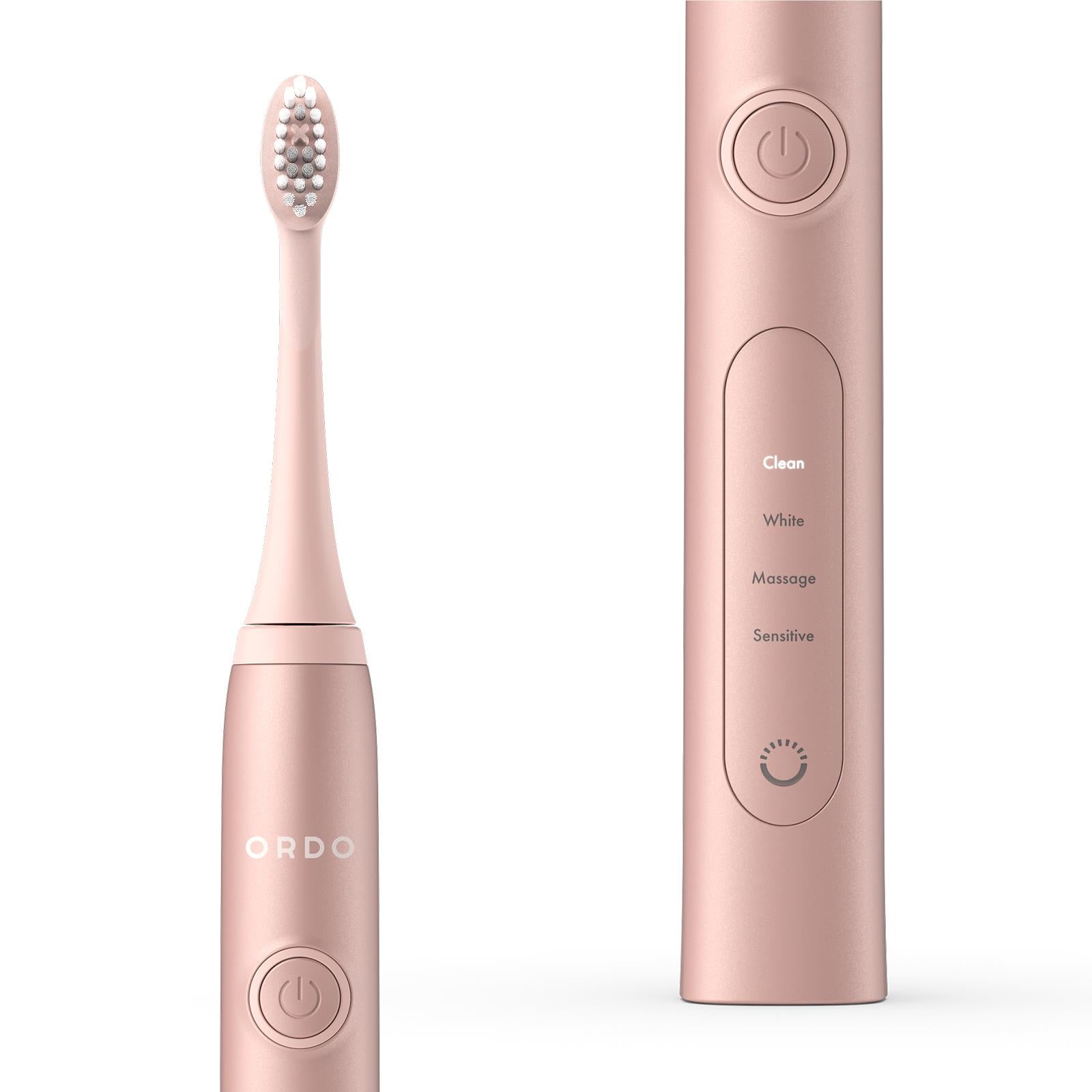Ordo Sonic+ Electric Toothbrush & Charging Travel Case Bundle (Rose Gold)