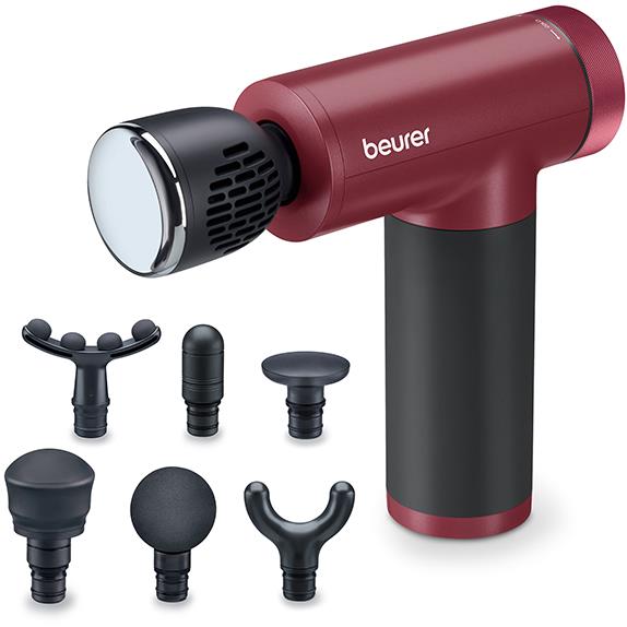 Beurer MG195 Hot & Cold Deep Tissue Massage Gun (Ripe Cherry Limited Edition)