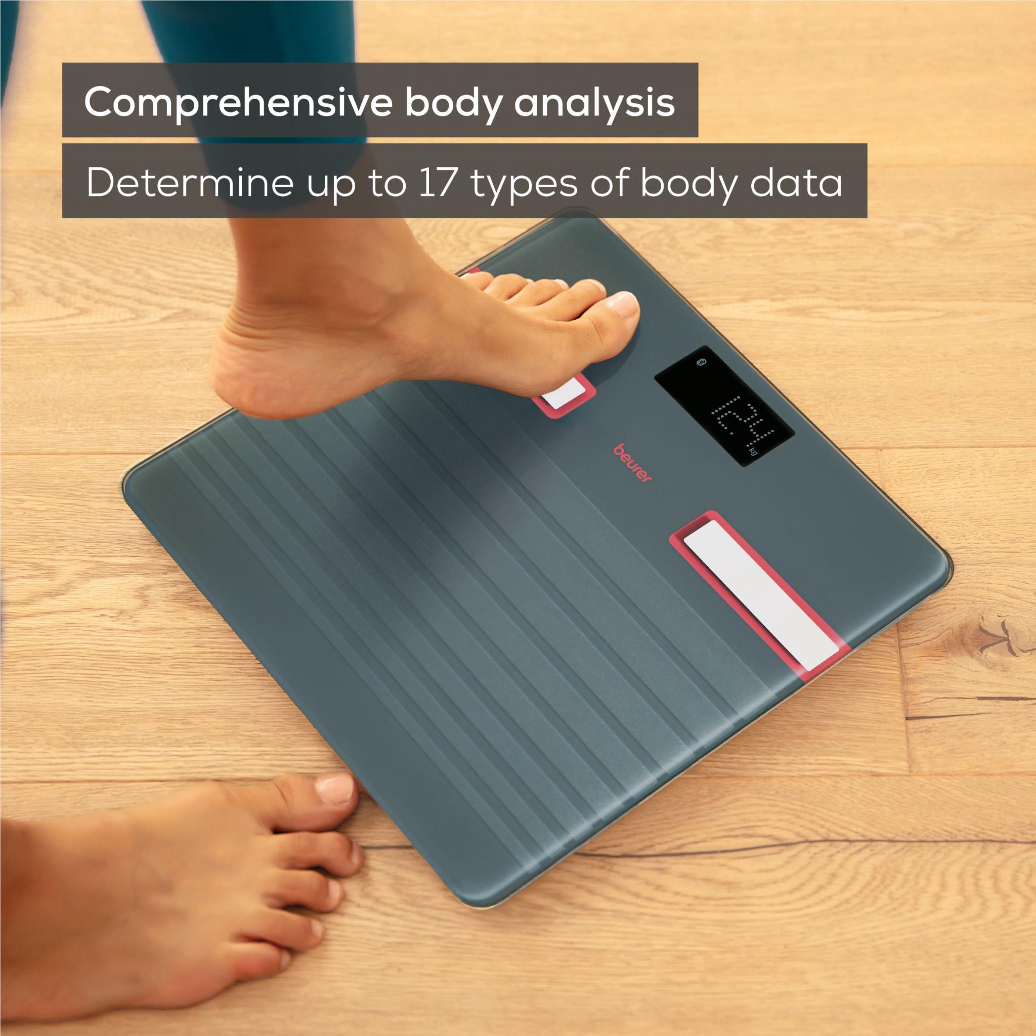 Beurer BF451 Bluetooth Glass Body Fat Scale (Ripe Cherry Limited edition)