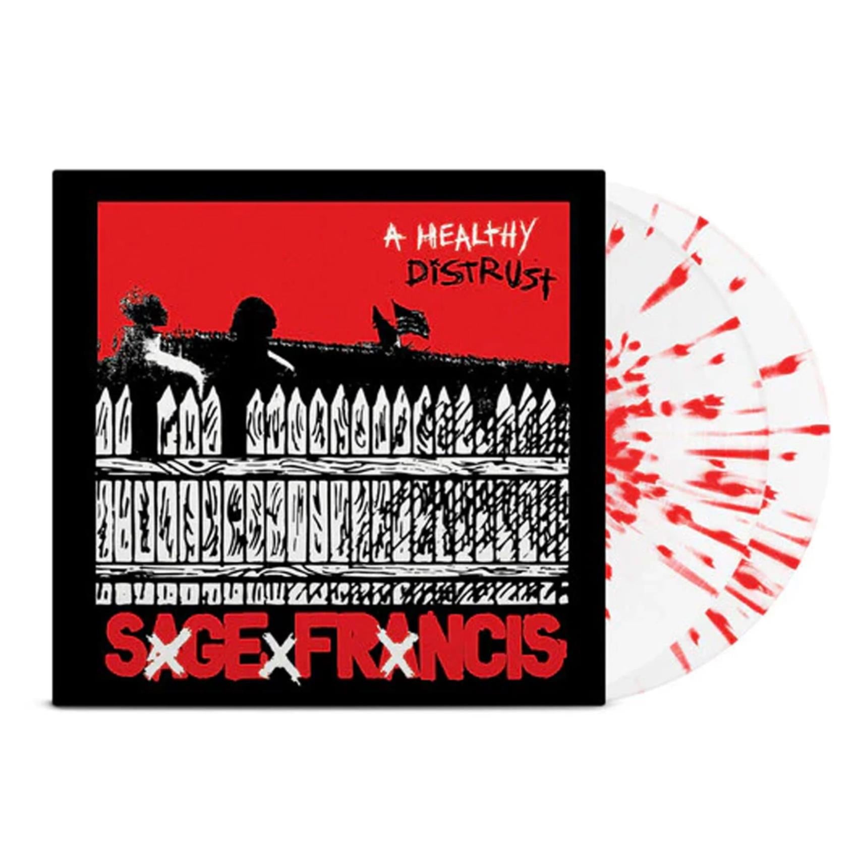 A Healthy Distrust (20th Anniversary White With Red Splatter Vinyl) - By: Sage Francis