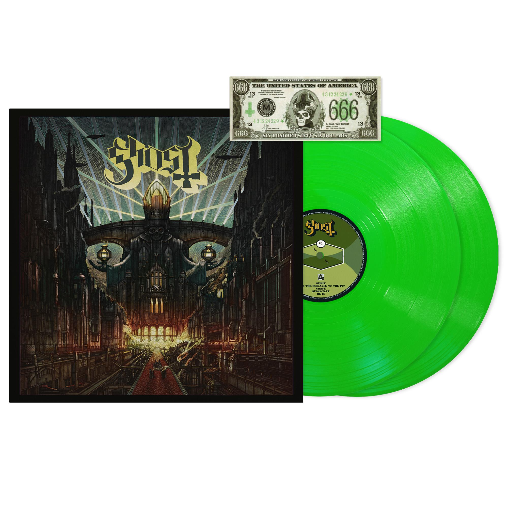 Meliora (10th Anniversary Edition) (Neon Green Vinyl) - By: Ghost