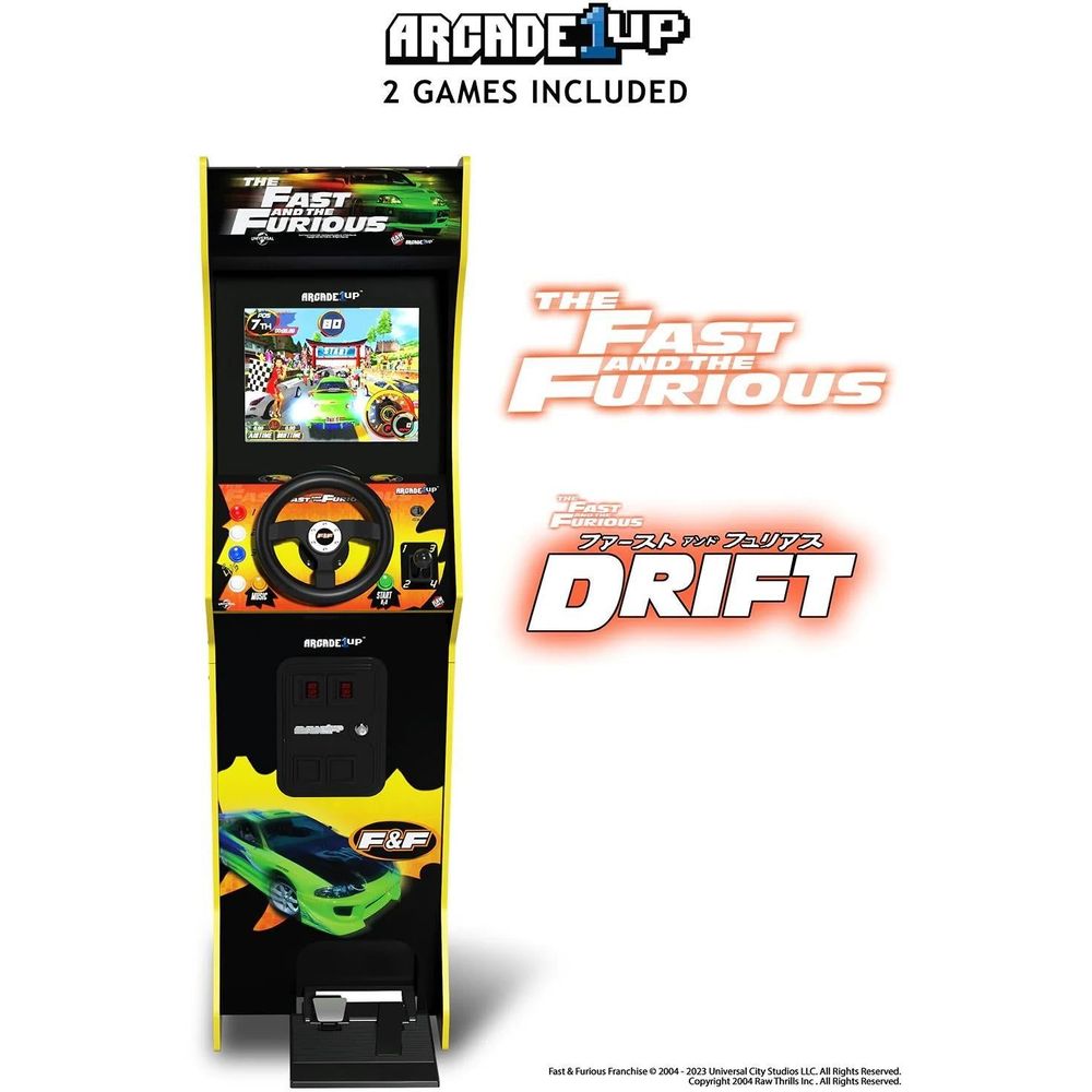 Arcade1Up The Fast & The Furious Deluxe Arcade Machine