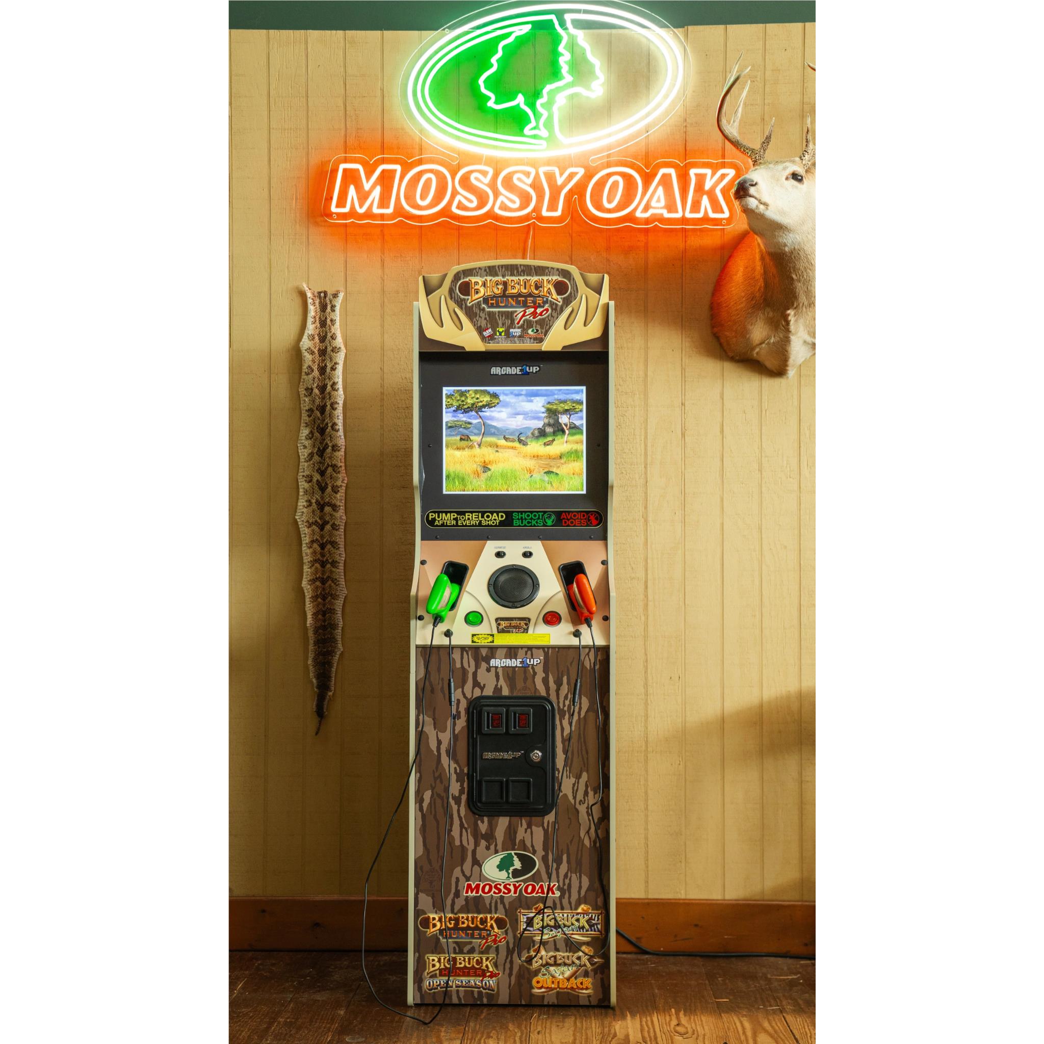 Arcade1Up Big Buck Hunter Mossy Oak Deluxe Arcade Machine