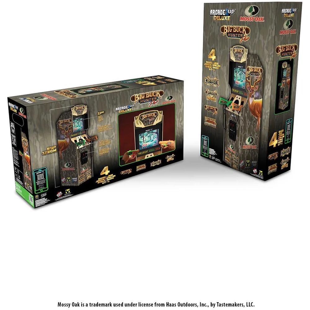 Arcade1Up Big Buck Hunter Mossy Oak Deluxe Arcade Machine
