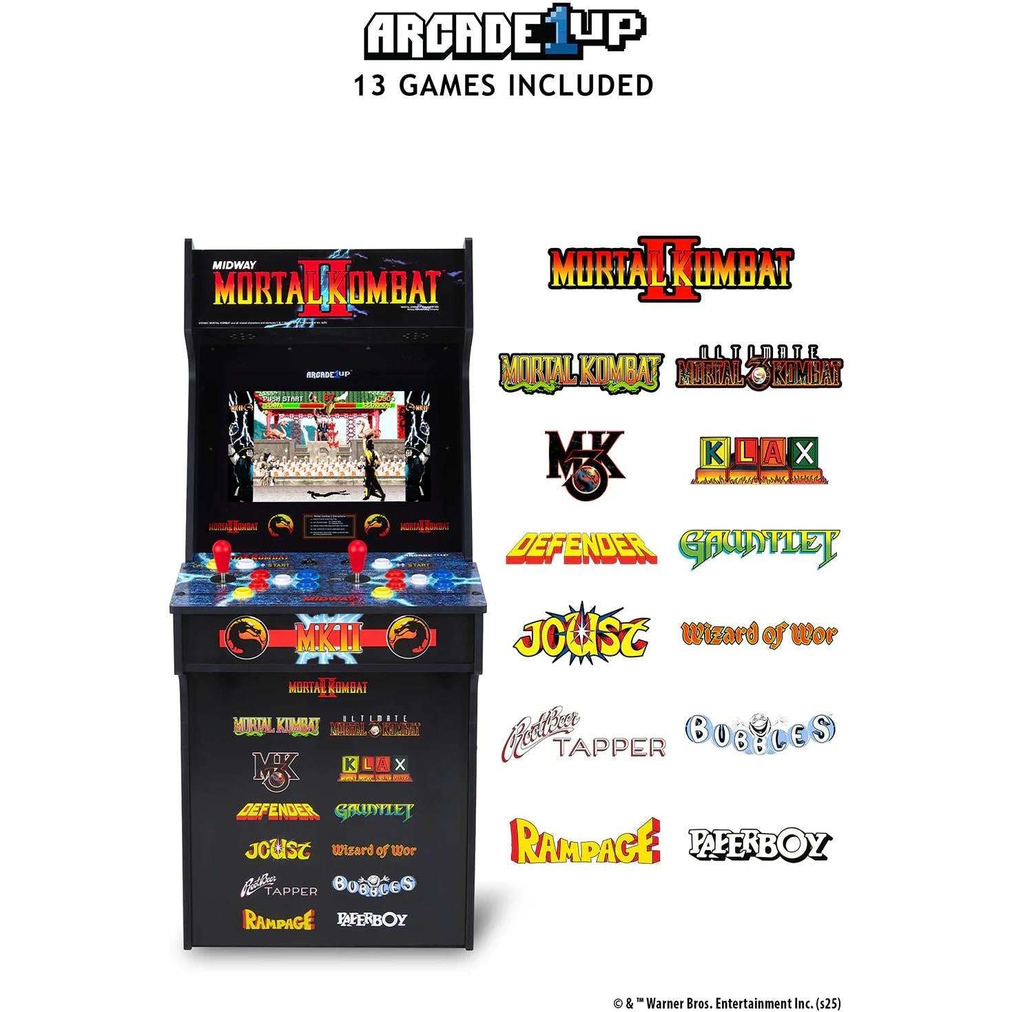Arcade1Up Mortal Kombat II Classic SE stand-up arcade machine, image 6 - Retro & Handheld Gaming at Tech Supply Shed NZ