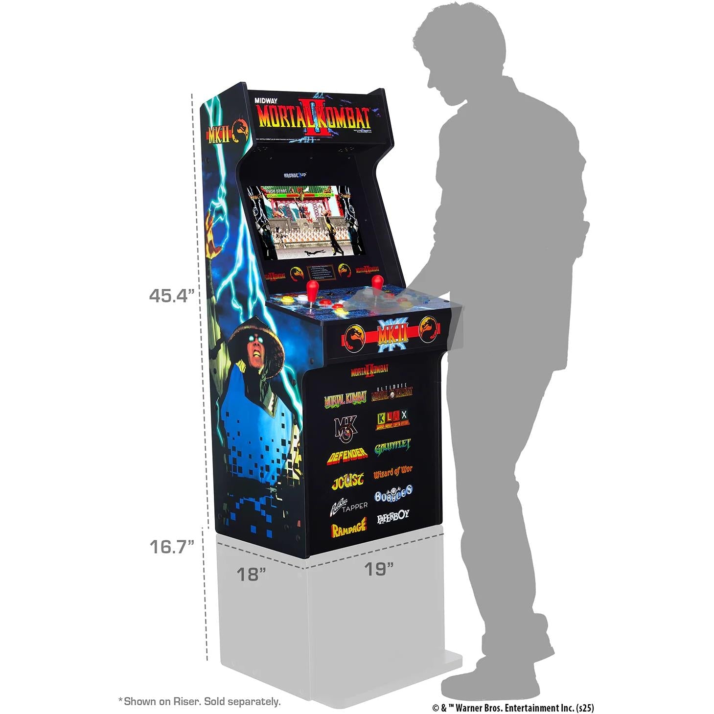 Arcade1Up Mortal Kombat II Classic SE stand-up arcade machine, image 7 - Retro & Handheld Gaming at Tech Supply Shed NZ