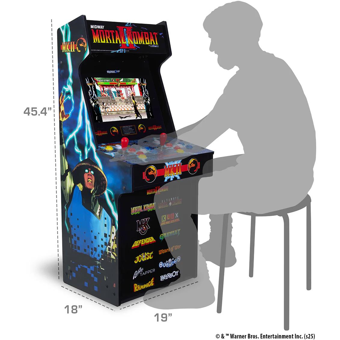 Arcade1Up Mortal Kombat II Classic SE stand-up arcade machine, image 8 - Retro & Handheld Gaming at Tech Supply Shed NZ