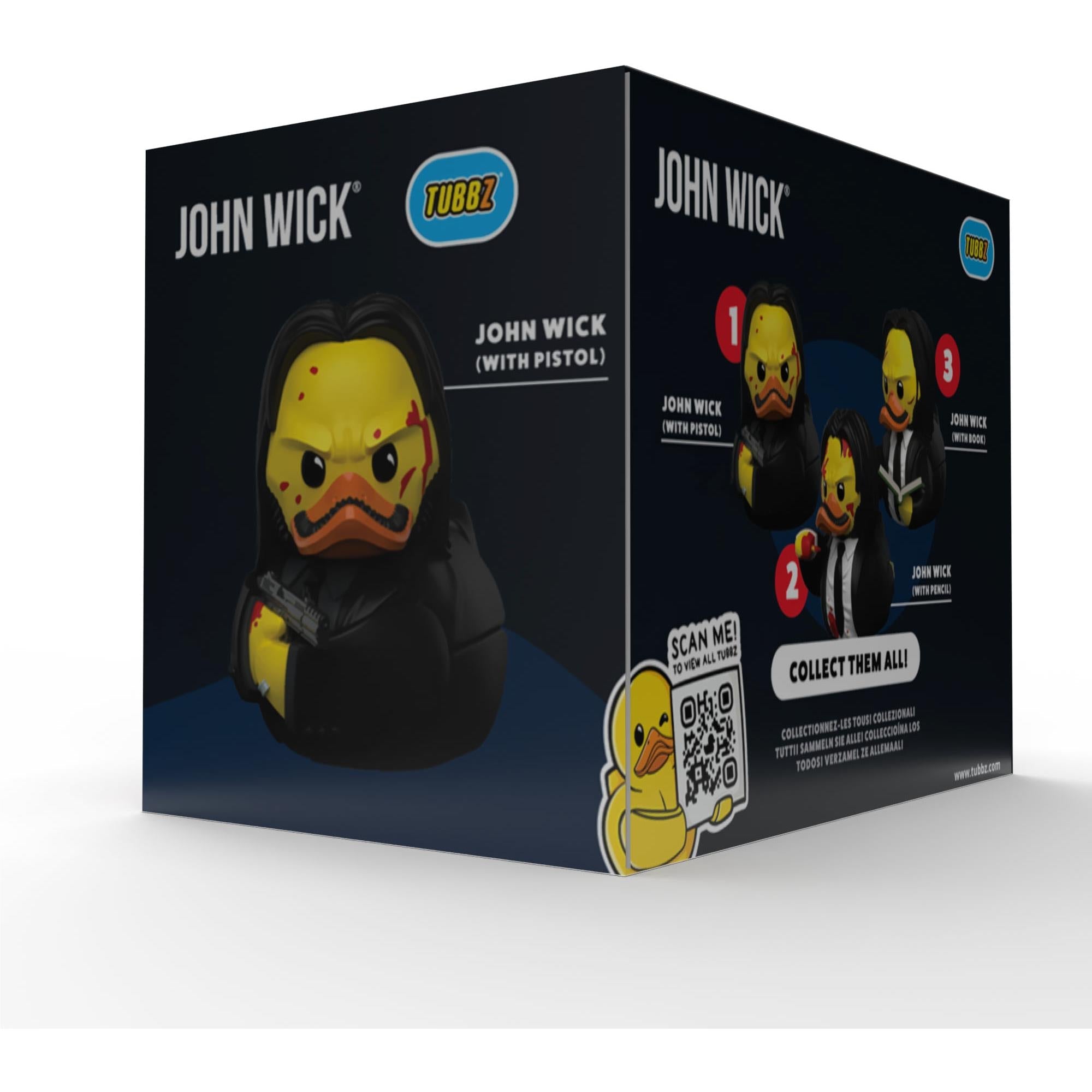 Tubbz Cosplaying Duck Collectible: Boxed (John Wick - Pistol)