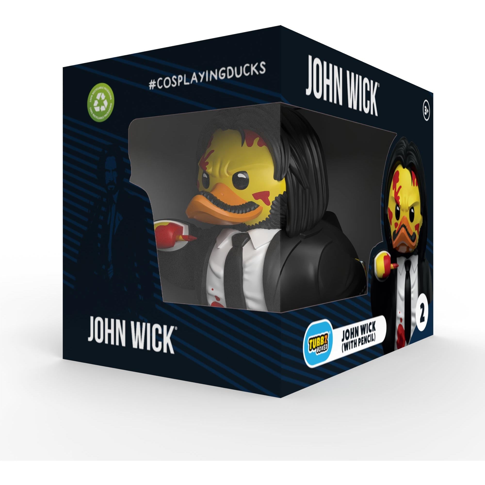 Tubbz Cosplaying Duck Collectible: Boxed (John Wick - Pencil)