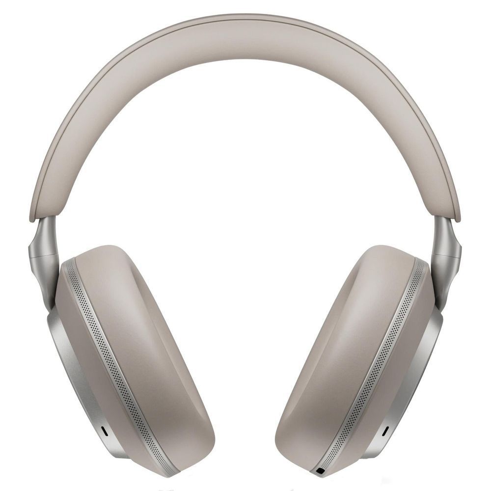 Warm Stone over-ear headphones, front view with dual ear cushions