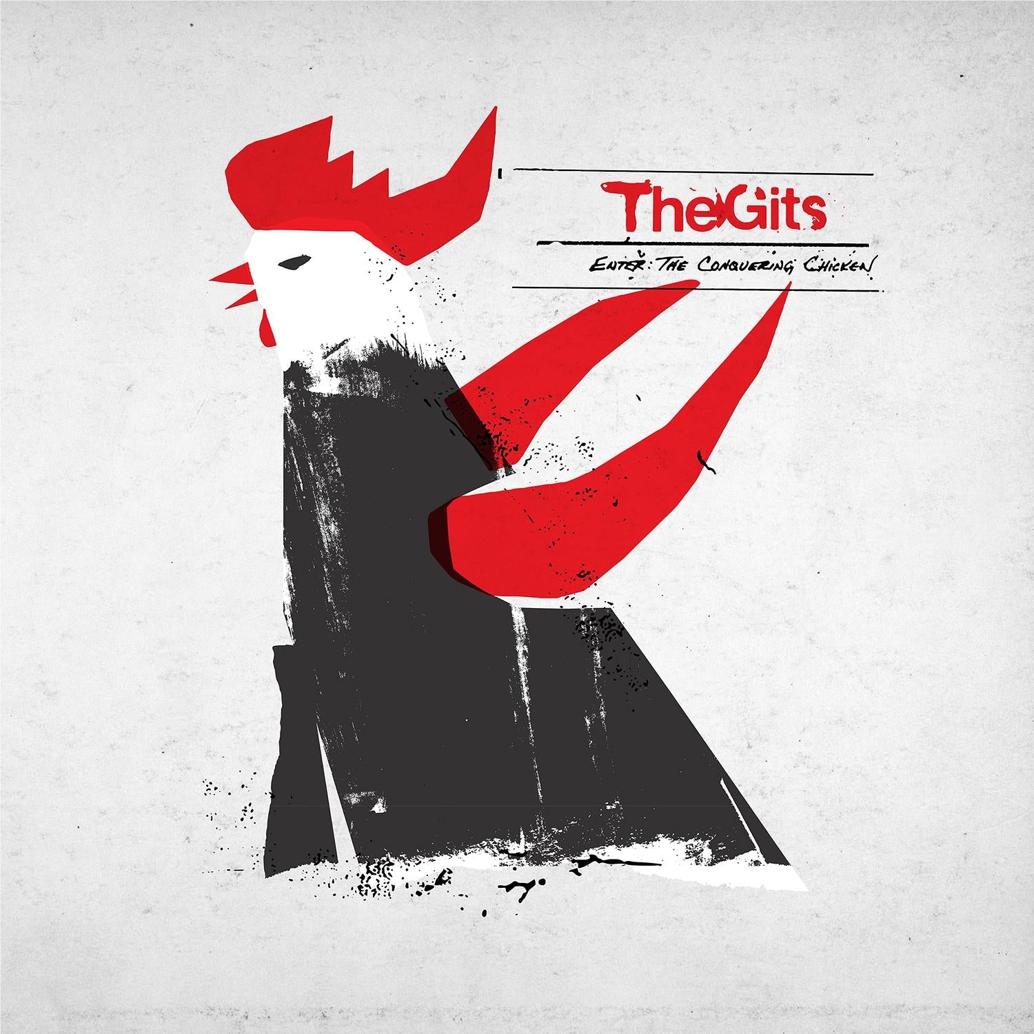 Enter: The Conqueing Chicken (Loser Edition Clear + Black + Red Hi-Melt Vinyl) - By: The Gits