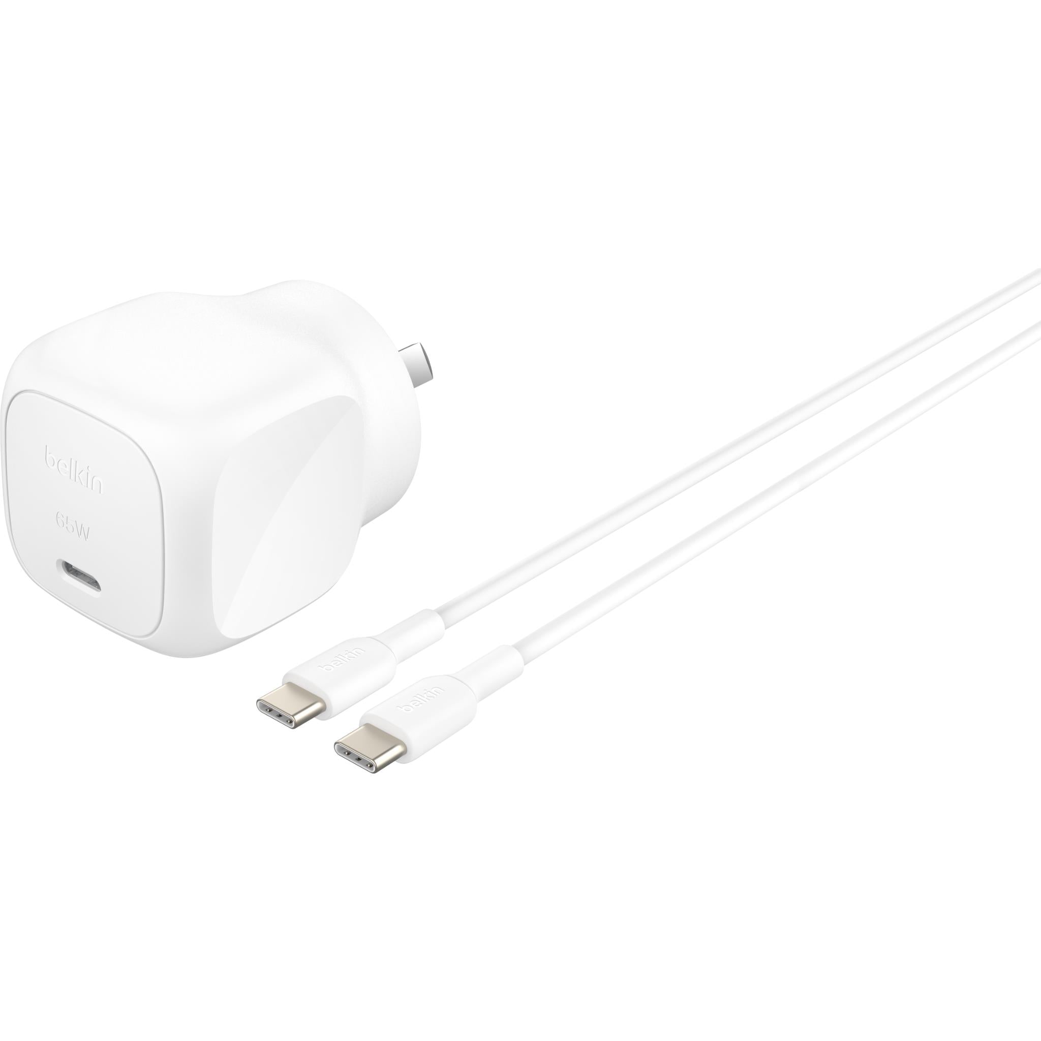 Belkin BoostCharge 65W USB-C PD 3.1 Wall Charger + USB-C Cable