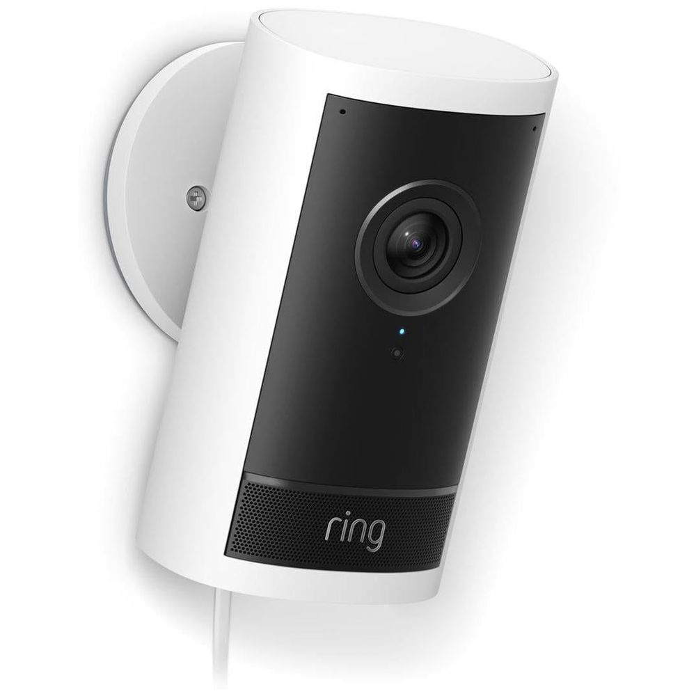 Ring Outdoor Cam Pro Plug-In Security Camera (White)