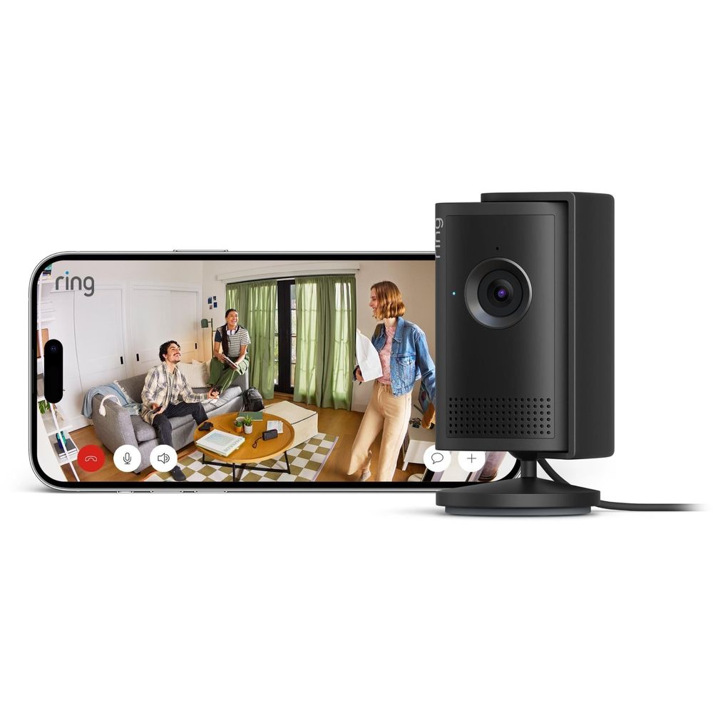 Ring Outdoor Cam Pro Plug-In Security Camera (Black)