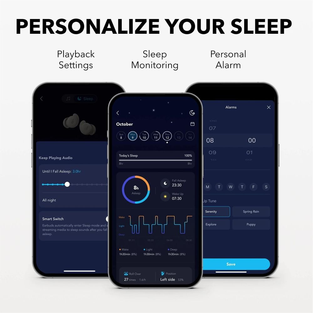 soundcore Sleep A20 Wireless Earbuds (Beige)