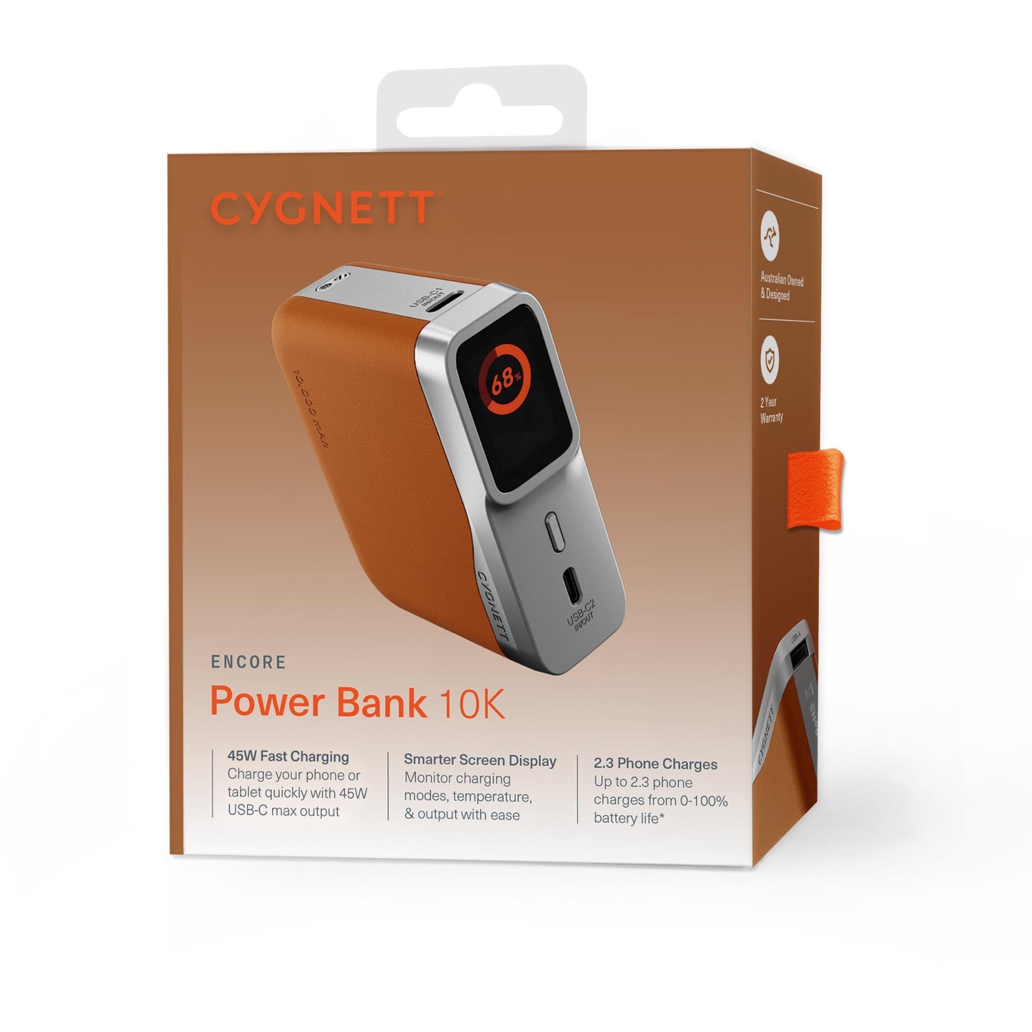 Cygnett Encore 10k Power Bank (Tan)