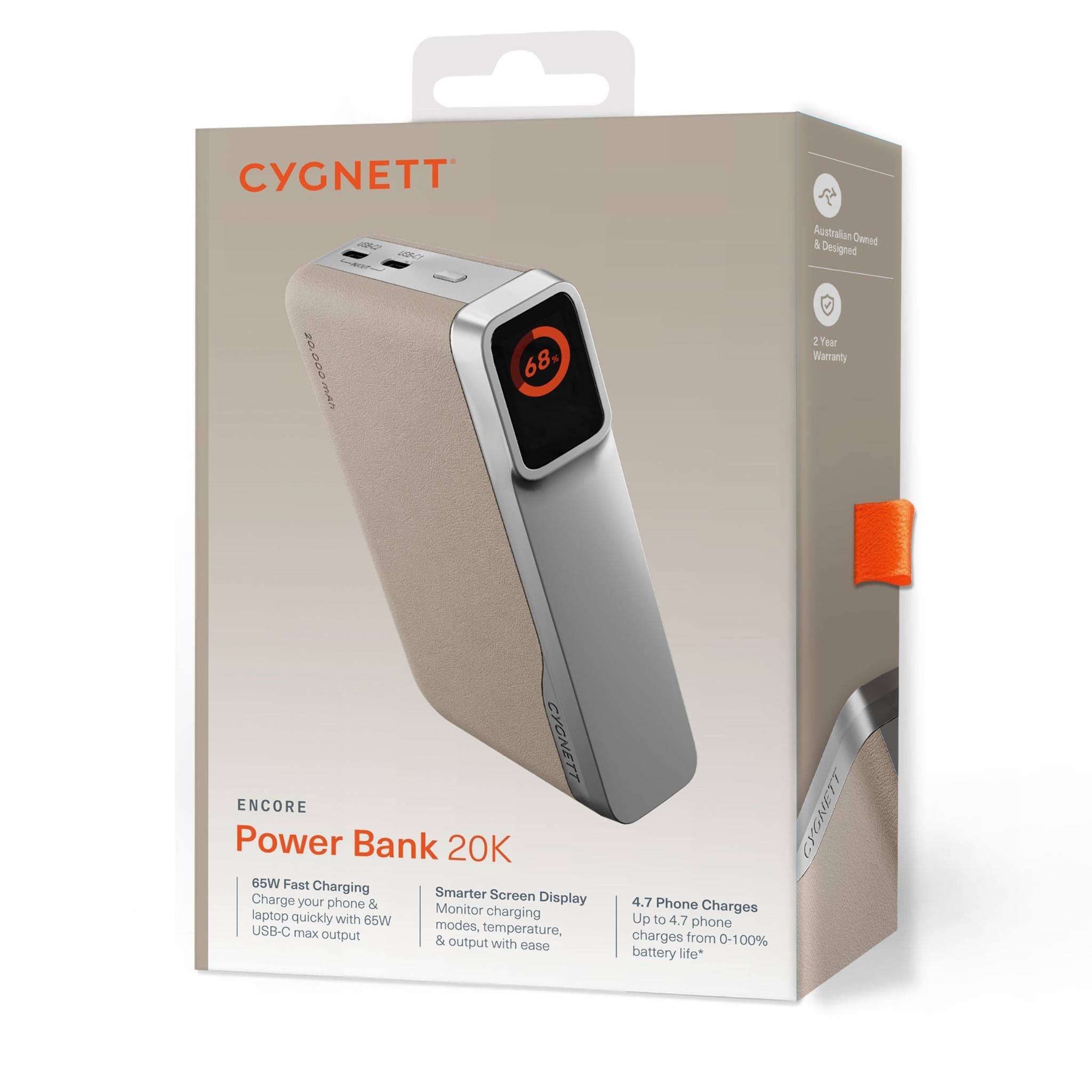 Cygnett Encore 20k Power Bank (Ivory)