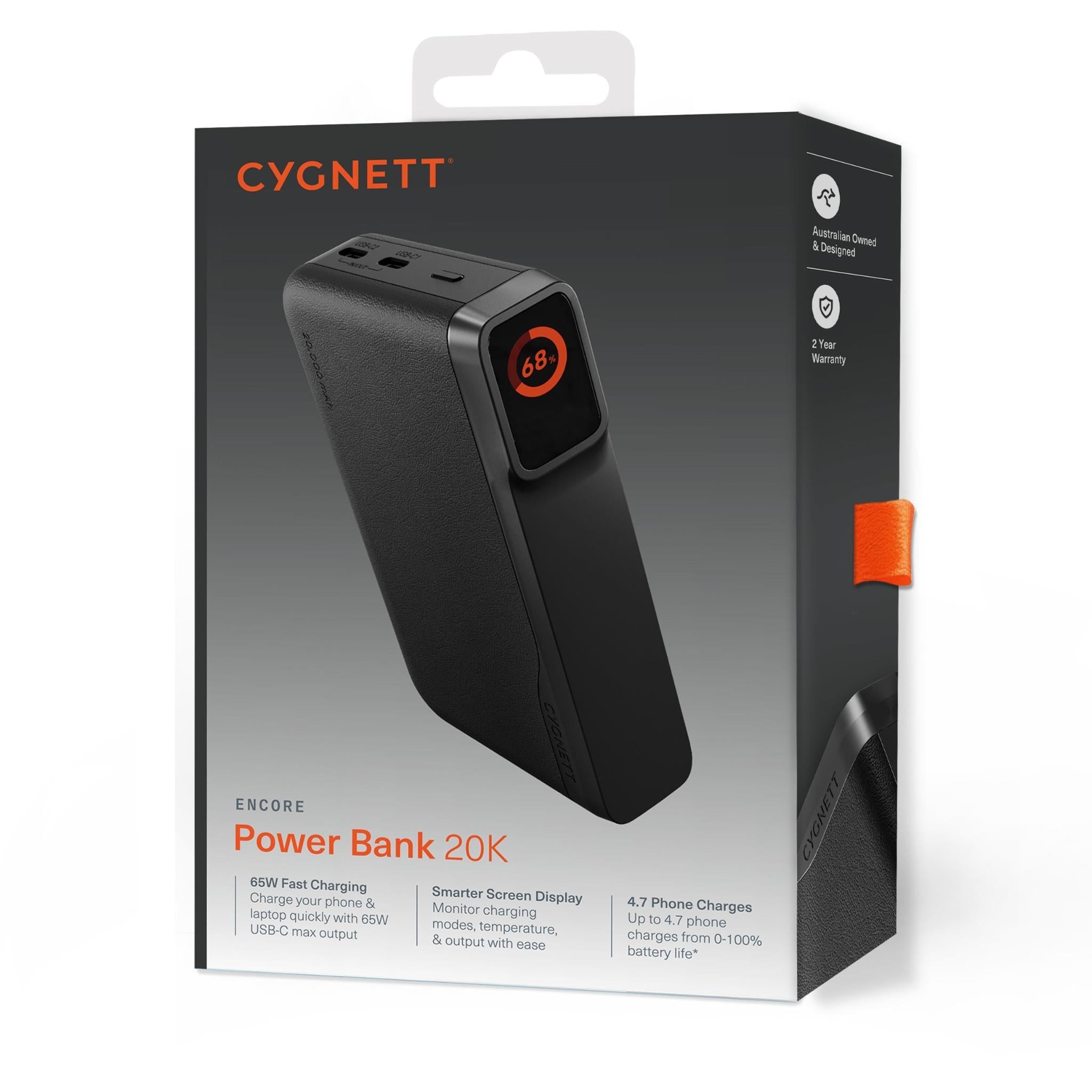 Cygnett Encore 20k Power Bank (Black)