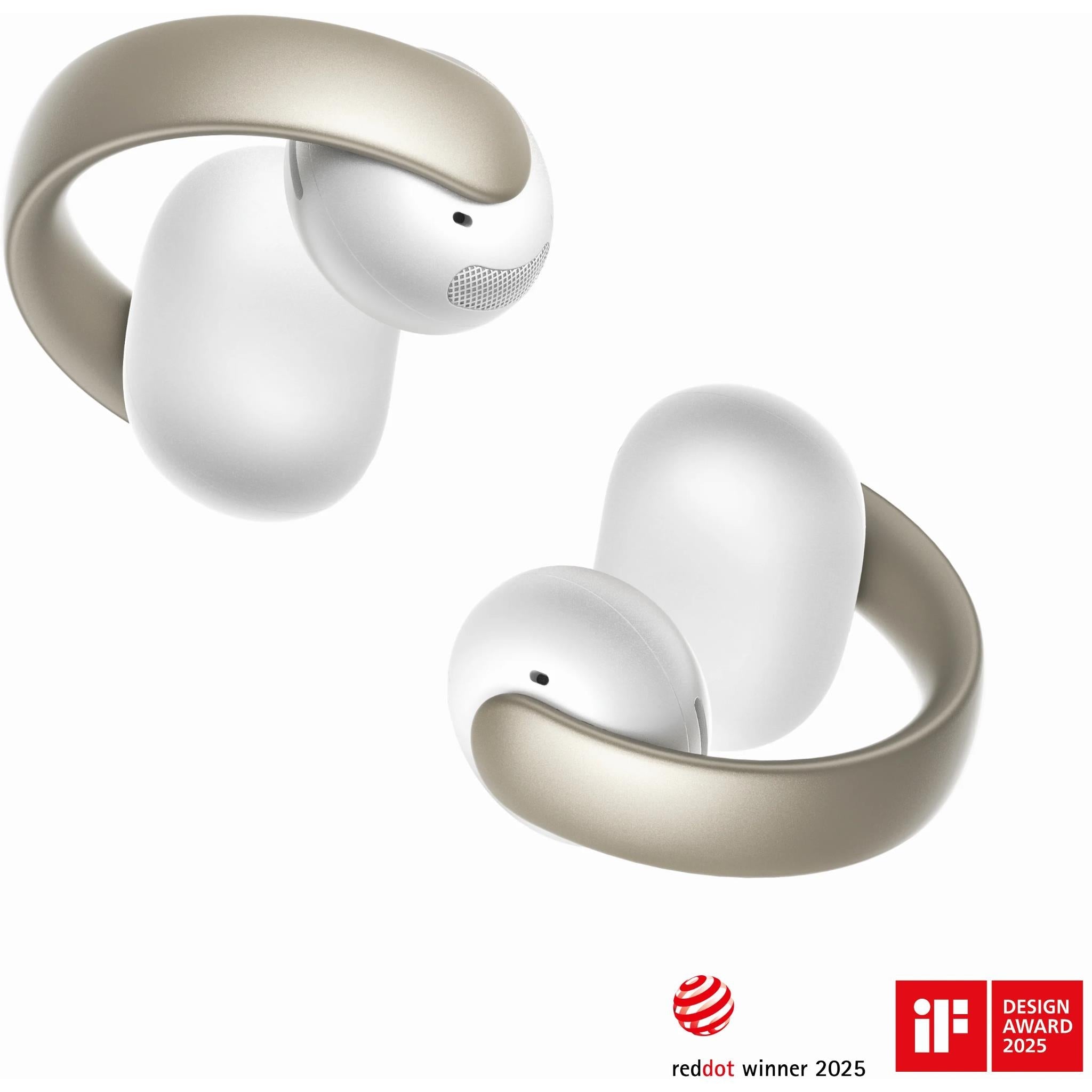 soundcore Aeroclip Open-Ear Clip-On Earbuds with Adaptive Comfort (White)