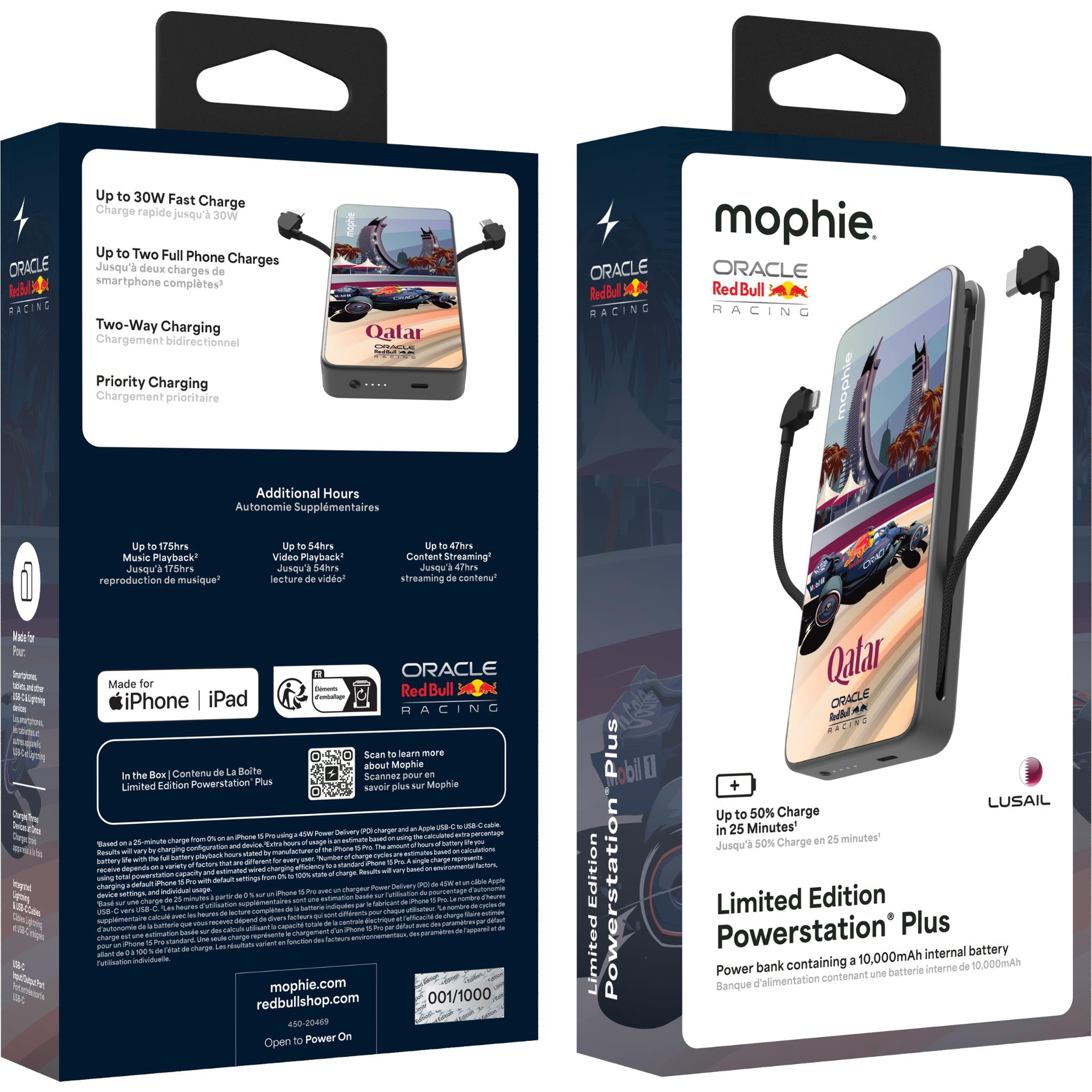Mophie Powerstation Plus [10K] (Limited Edition Oracle Red Bull Racing - Lusail Qatar Edition)