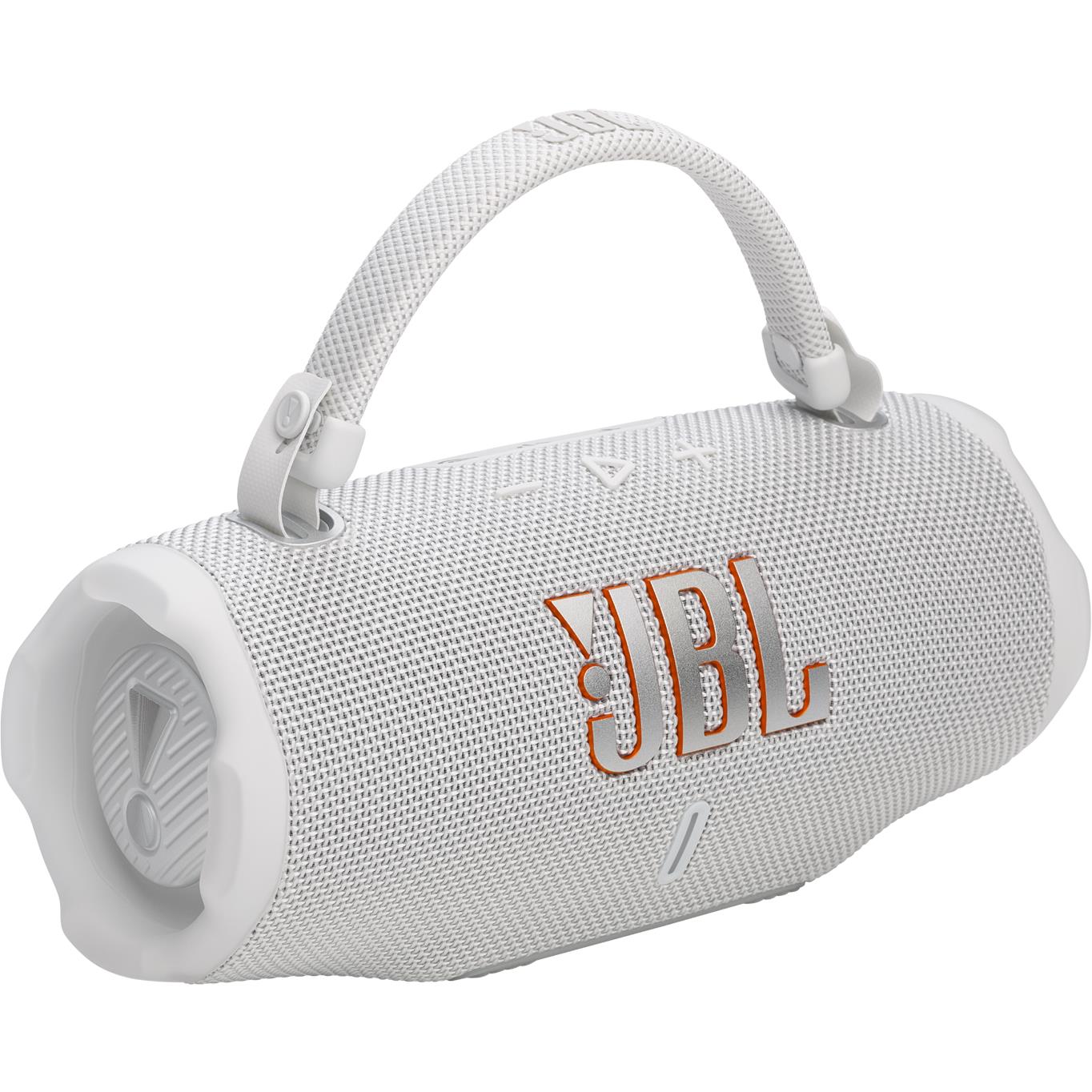 JBL Charge 6 Portable Bluetooth Speaker (White)