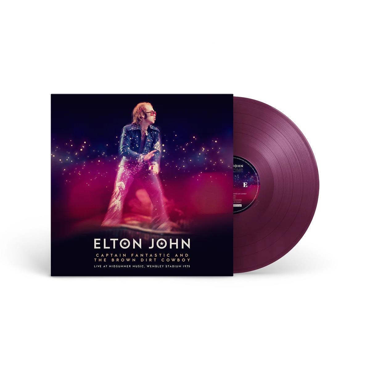 Captain Fantastic And The Brown Dirt Cowboy- Live At Midsummer Music, Wembley Stadium (Purple Vinyl) - By: Elton John
