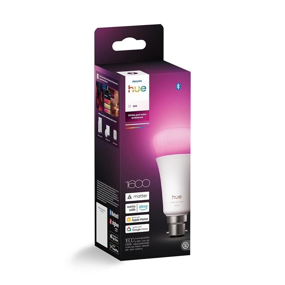 Philips Hue B22 A67 White/Colour Bulb