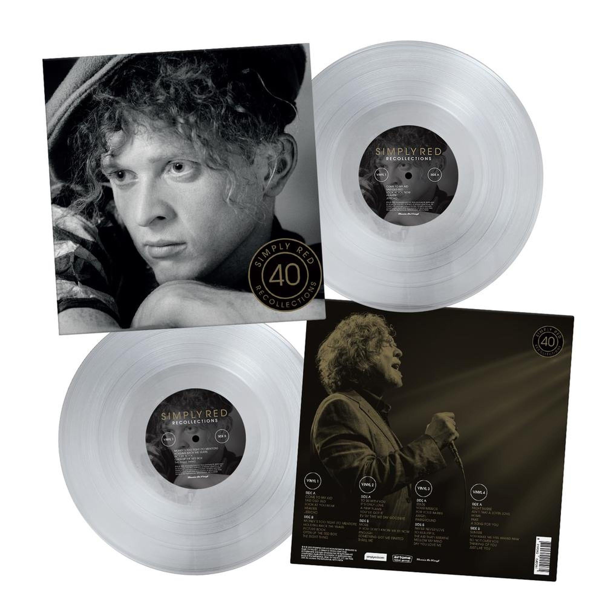 Recollections (Deluxe Edition Cystal Clear Vinyl) - By: Simply Red