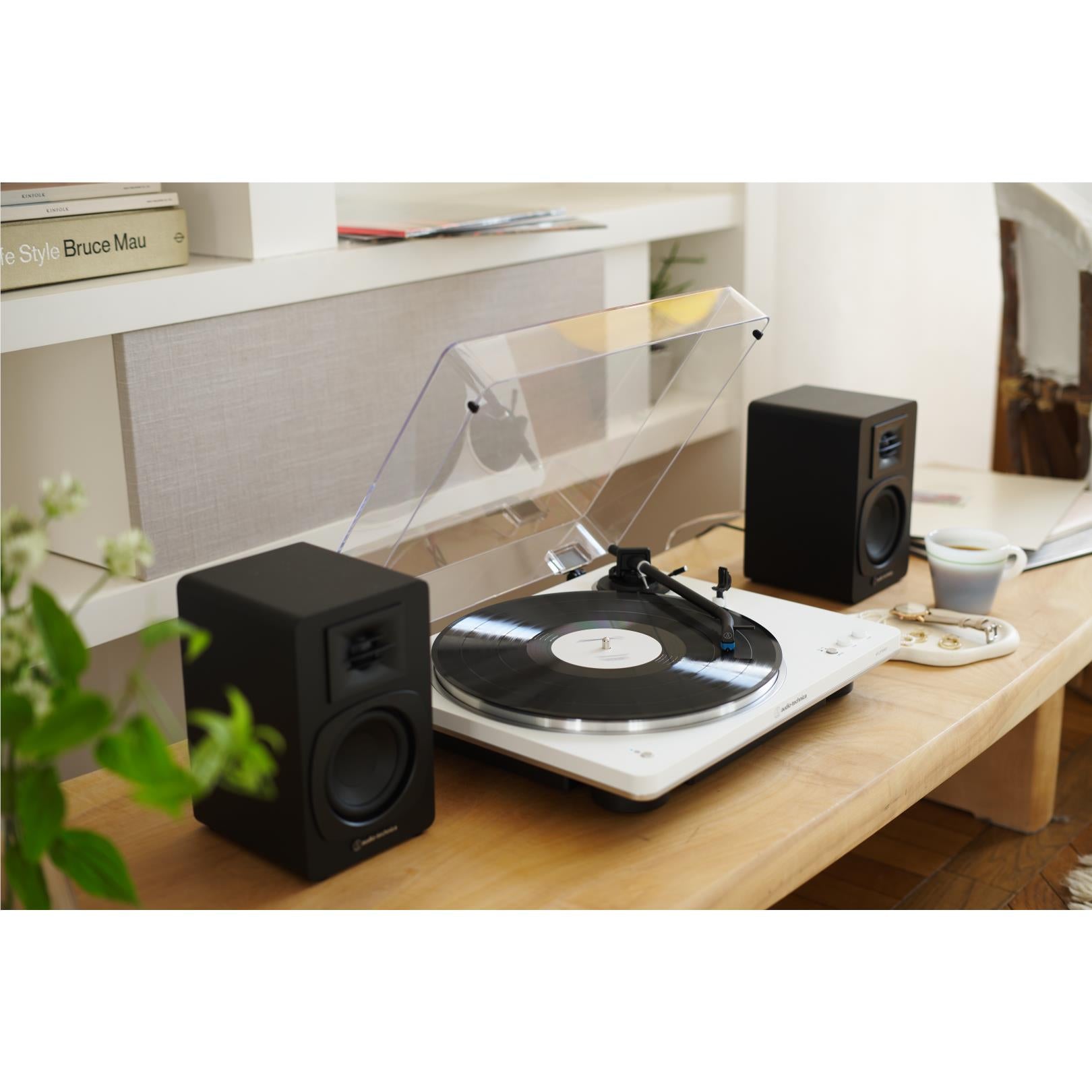Audio-Technica LP70XBT Fully Automatic Bluetooth Turntable (White)
