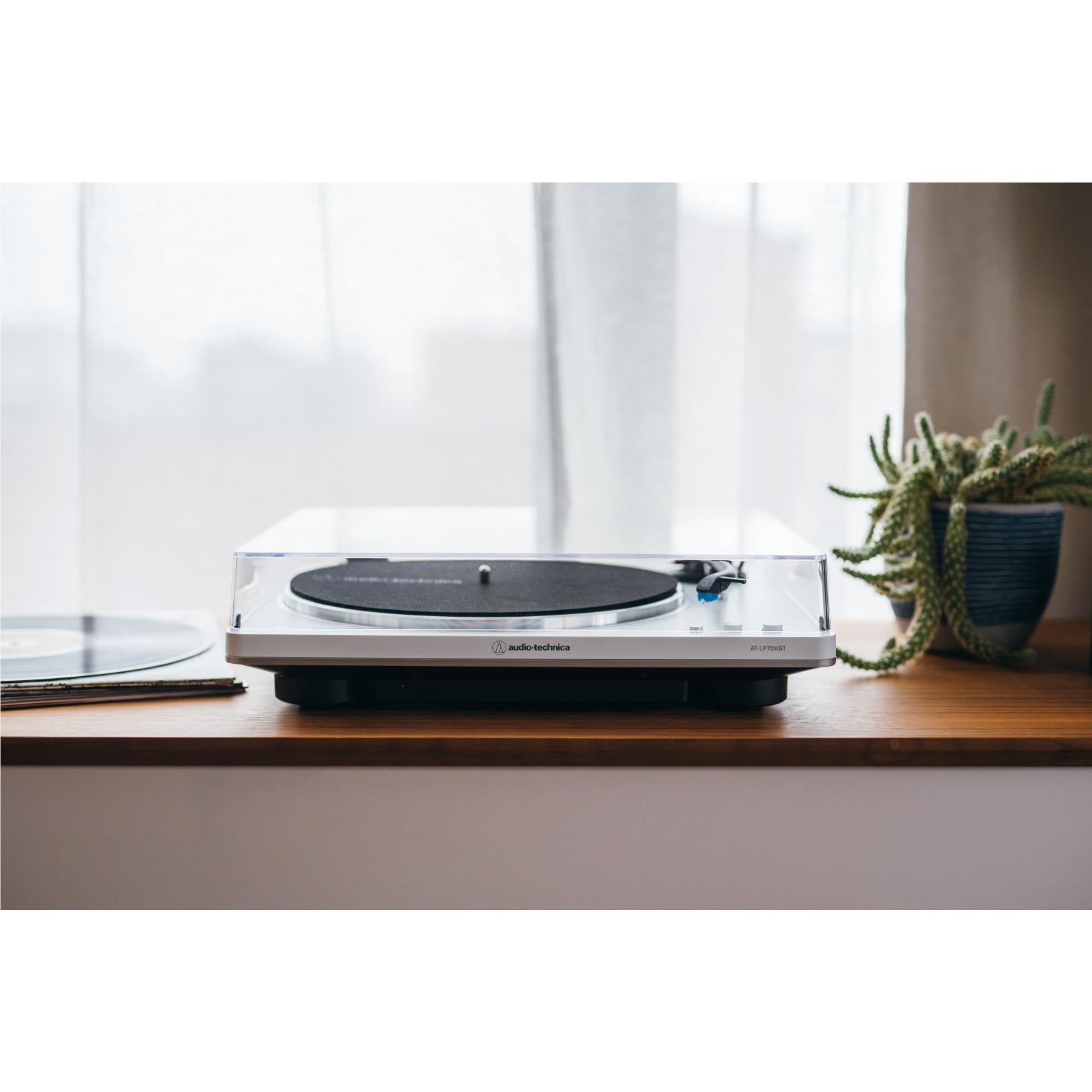 Audio-Technica LP70XBT Fully Automatic Bluetooth Turntable (White)