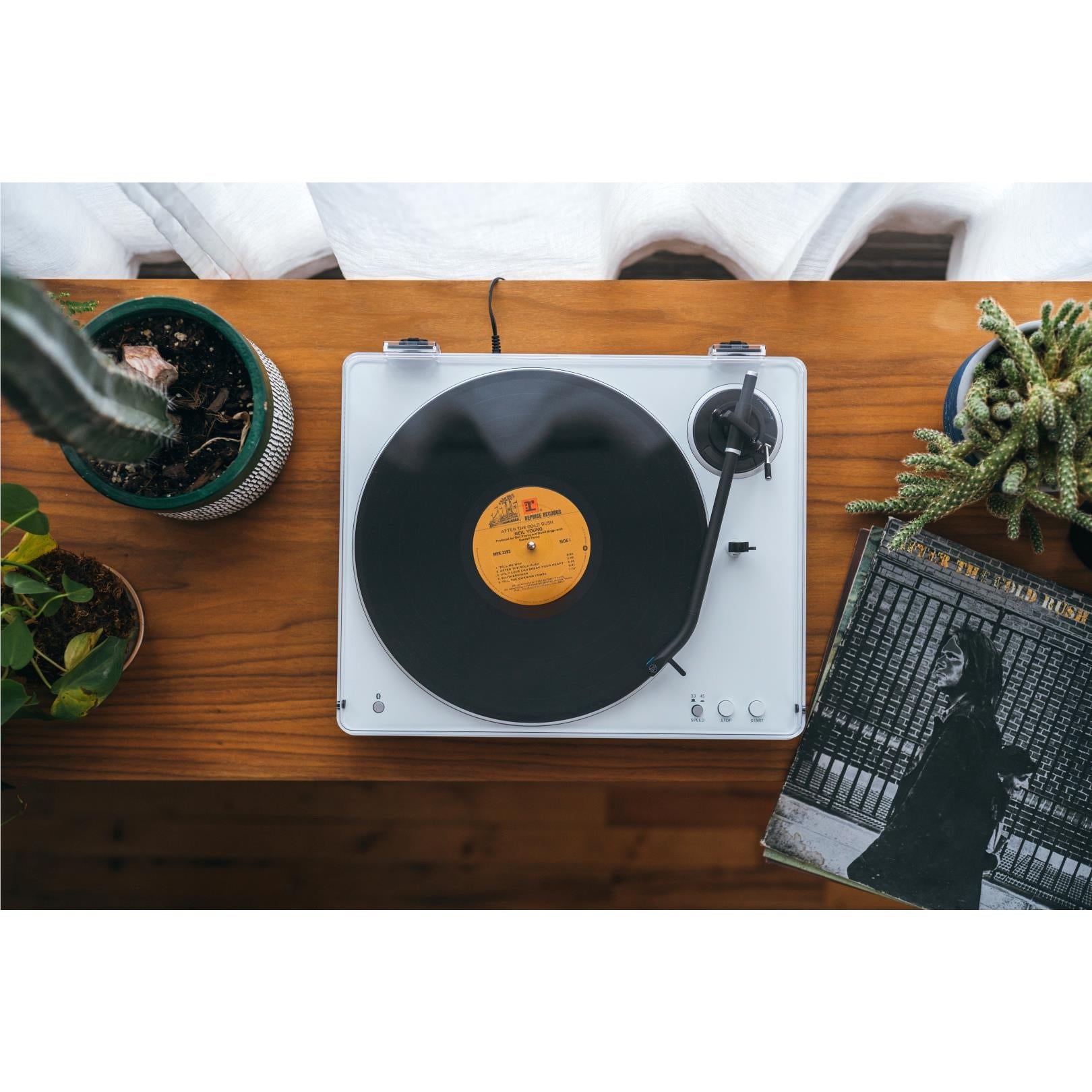 Audio-Technica LP70XBT Fully Automatic Bluetooth Turntable (White)