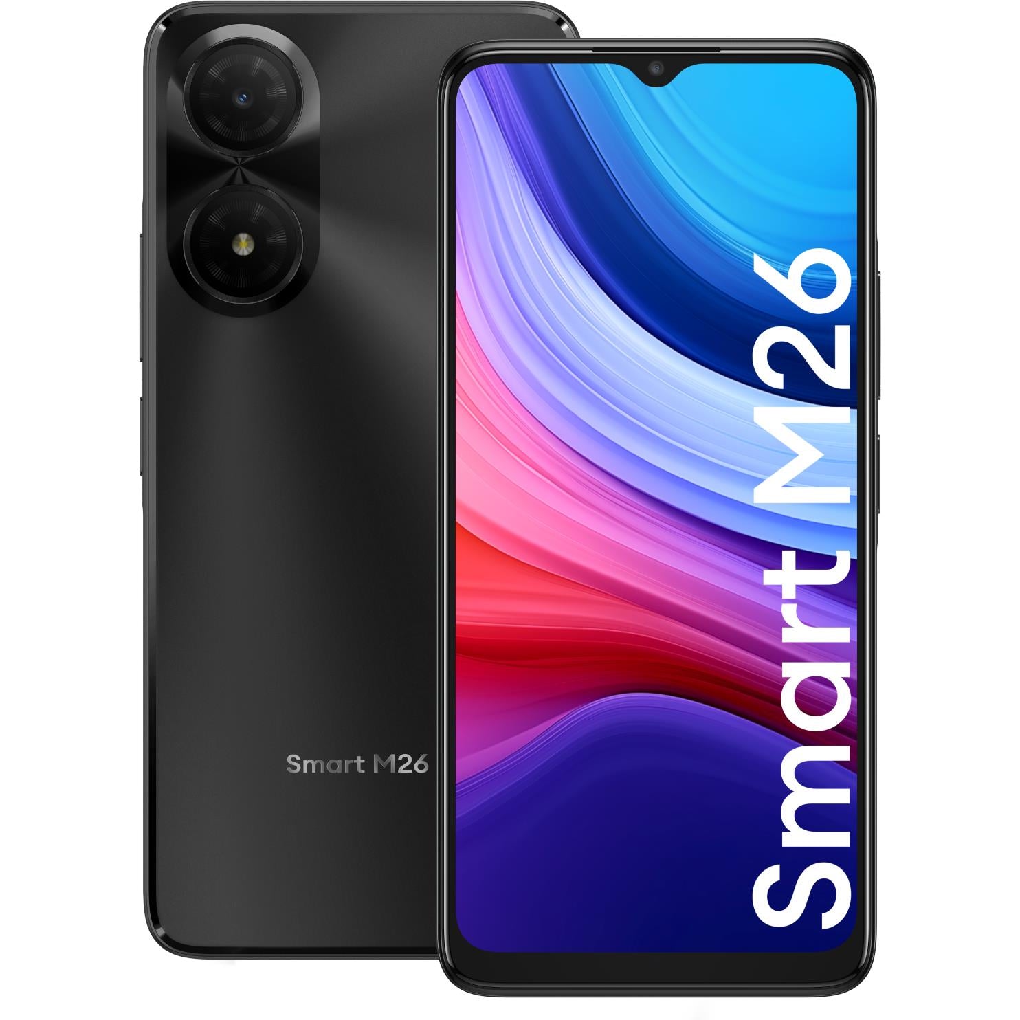 One NZ Smart M26 4G Android smartphone in Black, image 2 - Mobile Phones at Tech Supply Shed NZ