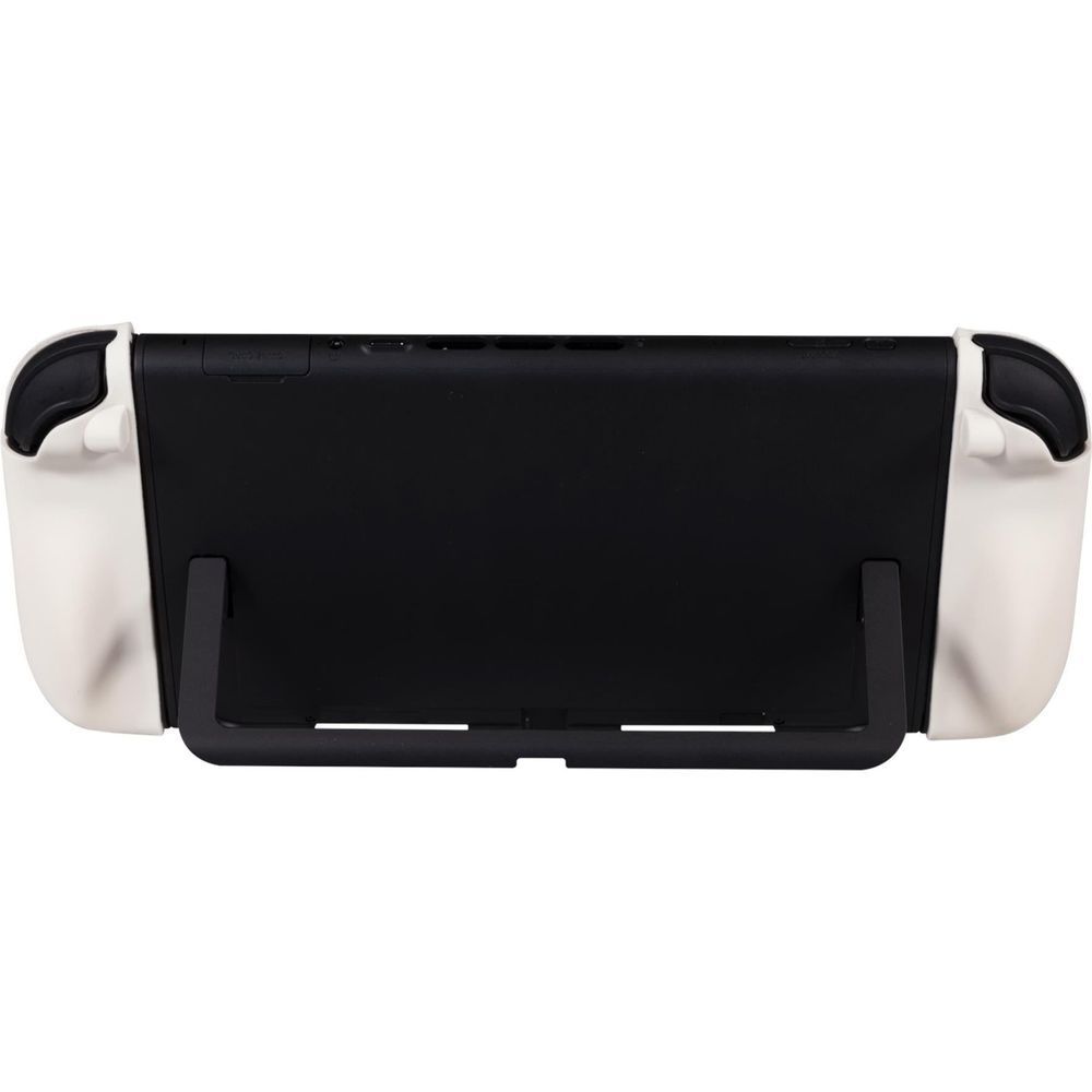 White Nintendo Switch 2 controller back grips with black center screen cover