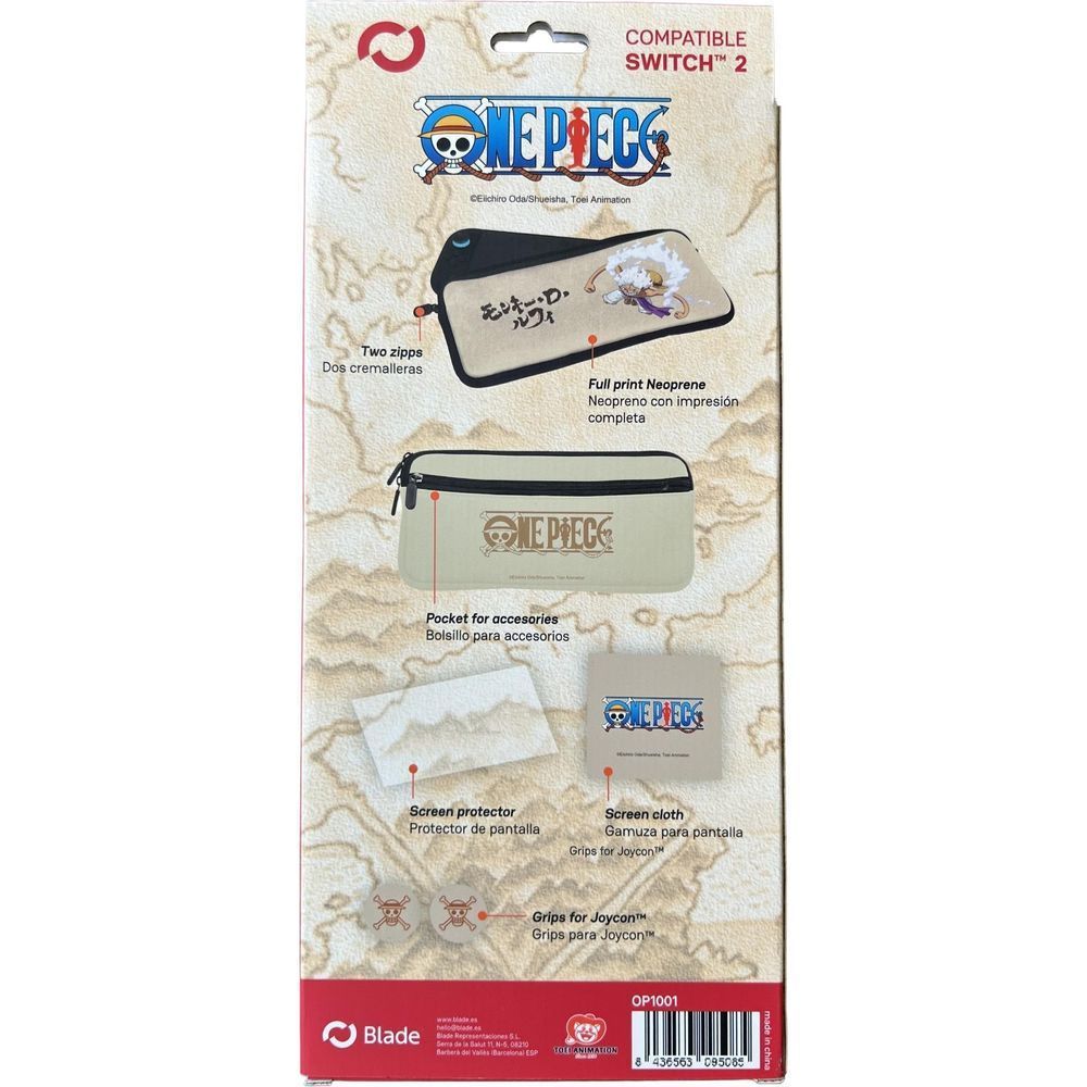 Retail blister pack for One Piece Blade accessories with neoprene case and screen protector