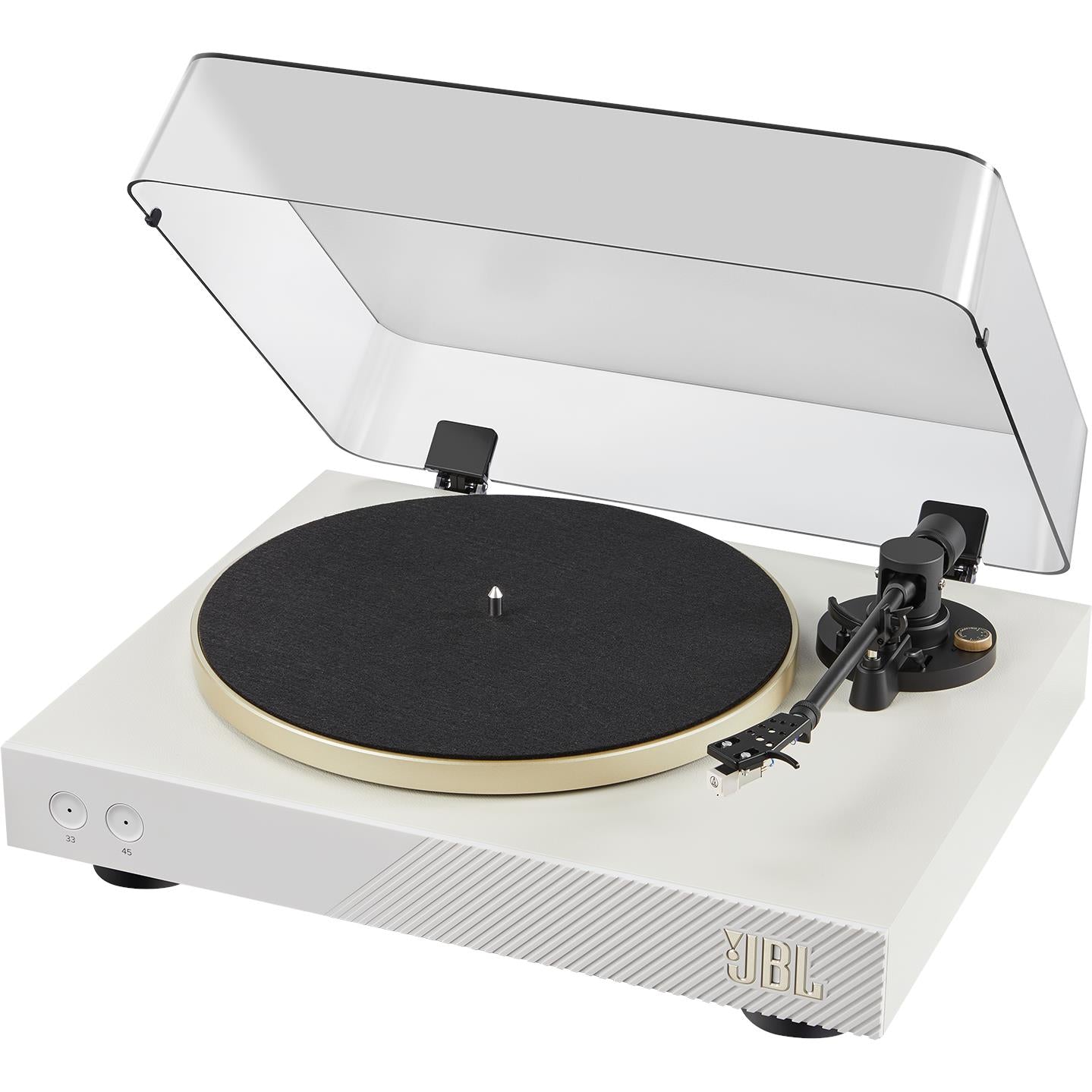 JBL Spinner BT Bluetooth Turntable (White/Gold)