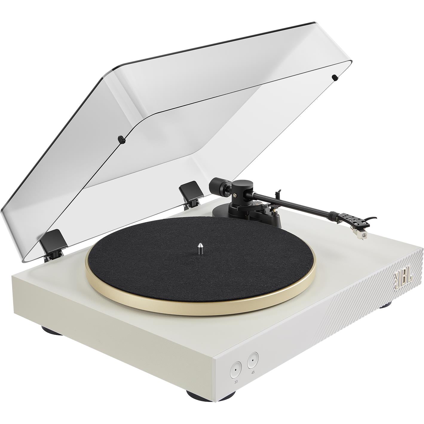 JBL Spinner BT Bluetooth Turntable (White/Gold)