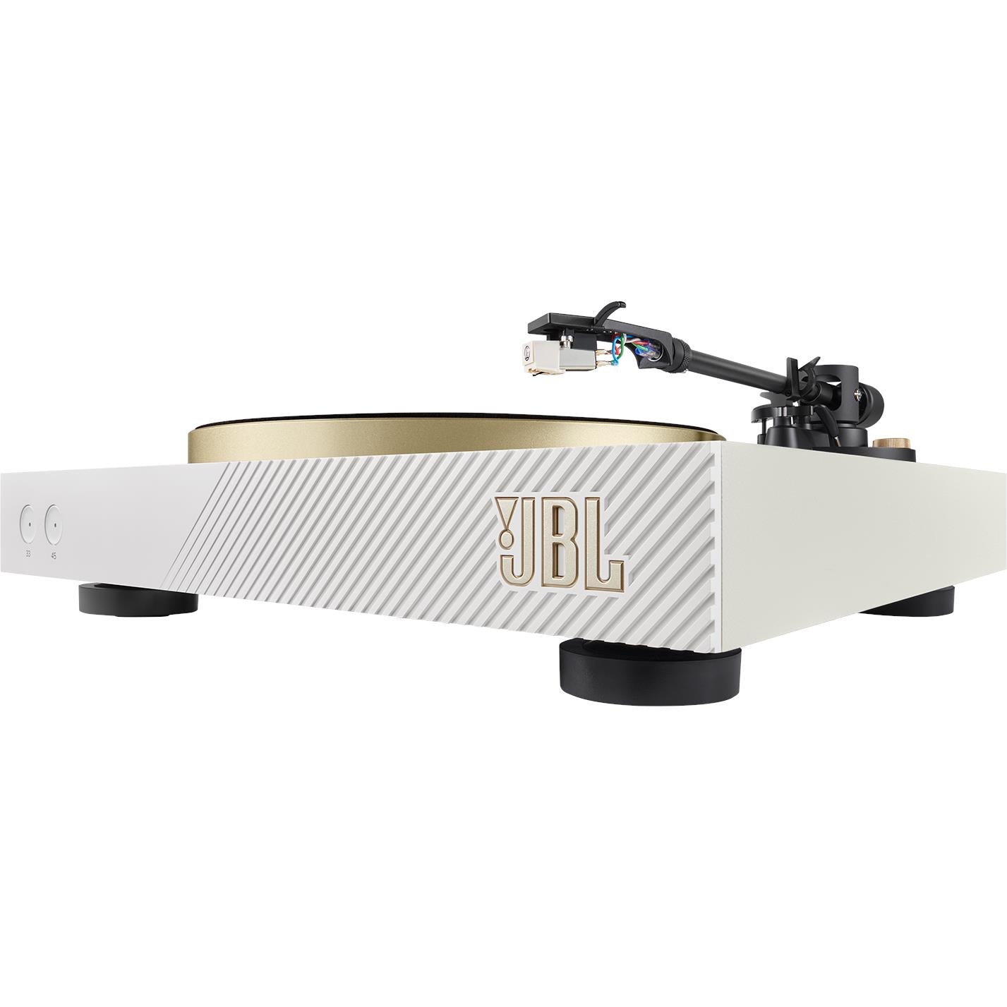 JBL Spinner BT Bluetooth Turntable (White/Gold)