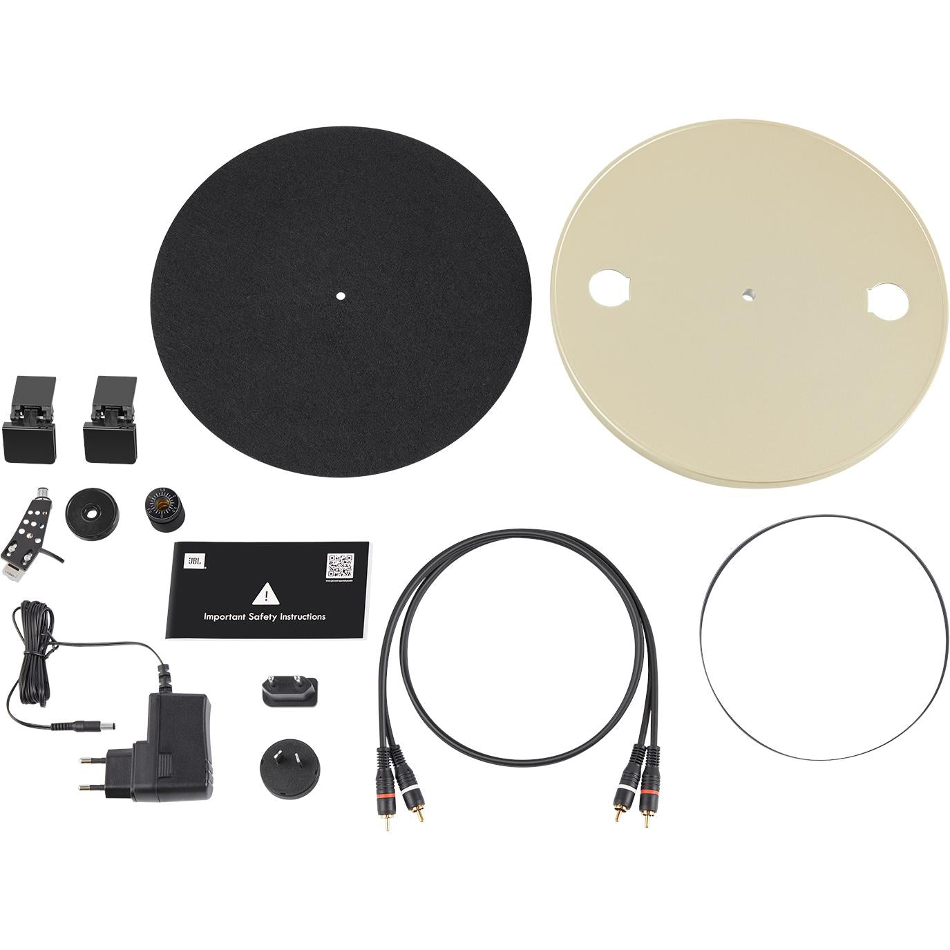 JBL Spinner BT Bluetooth Turntable (White/Gold)