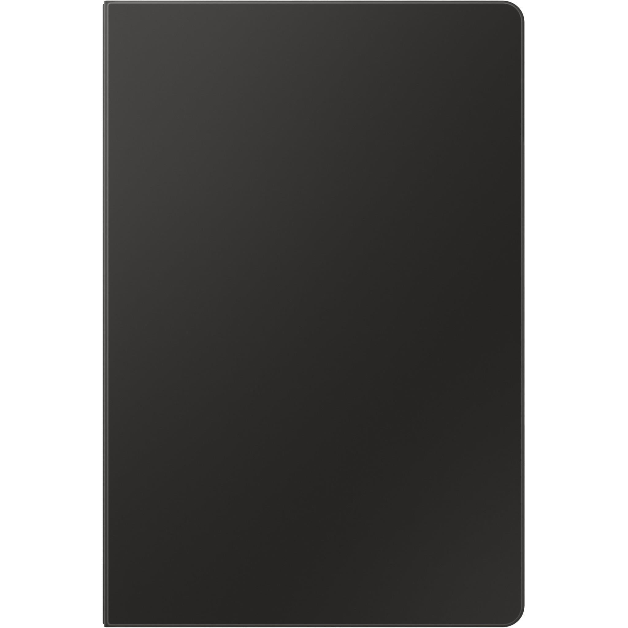 Black smooth back panel for tablet book cover case