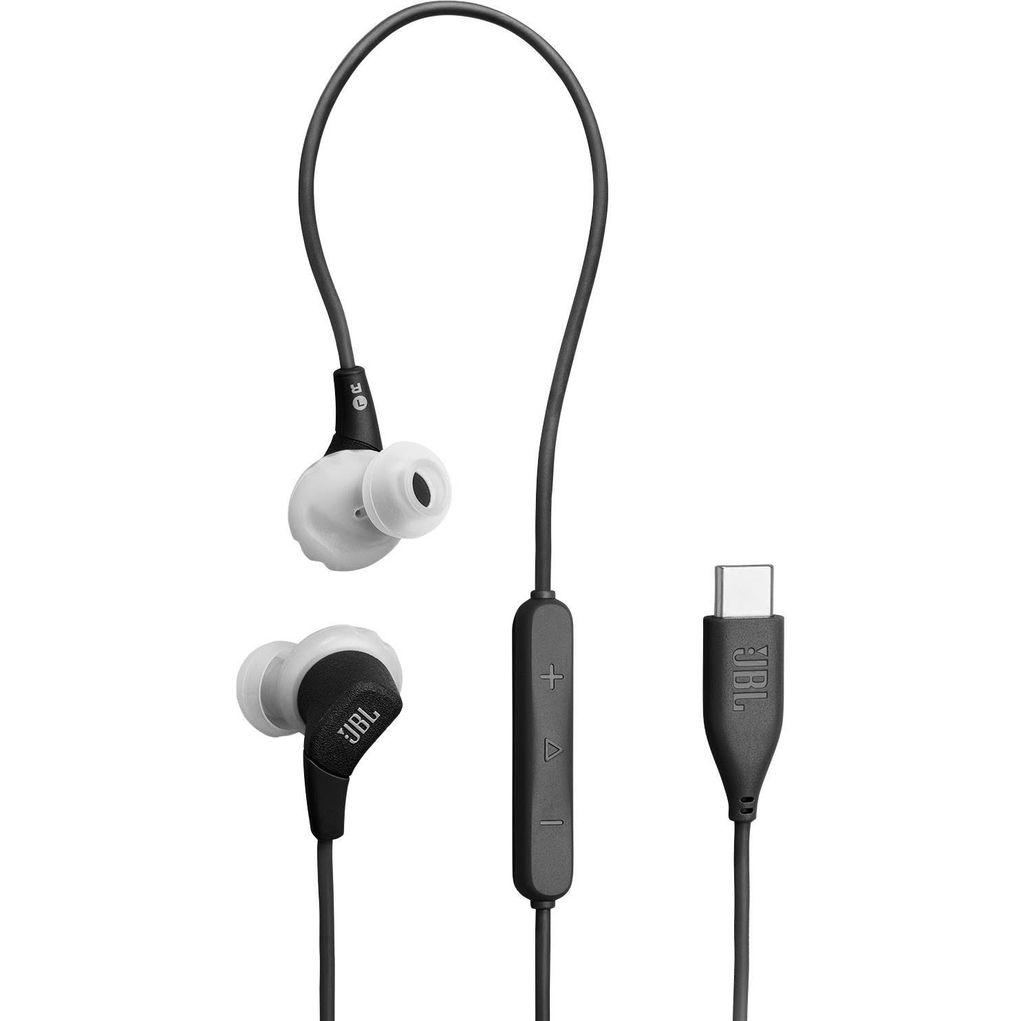 JBL Endurance Run 3 Waterproof Wired USB-C In-ear Headphones (Black)