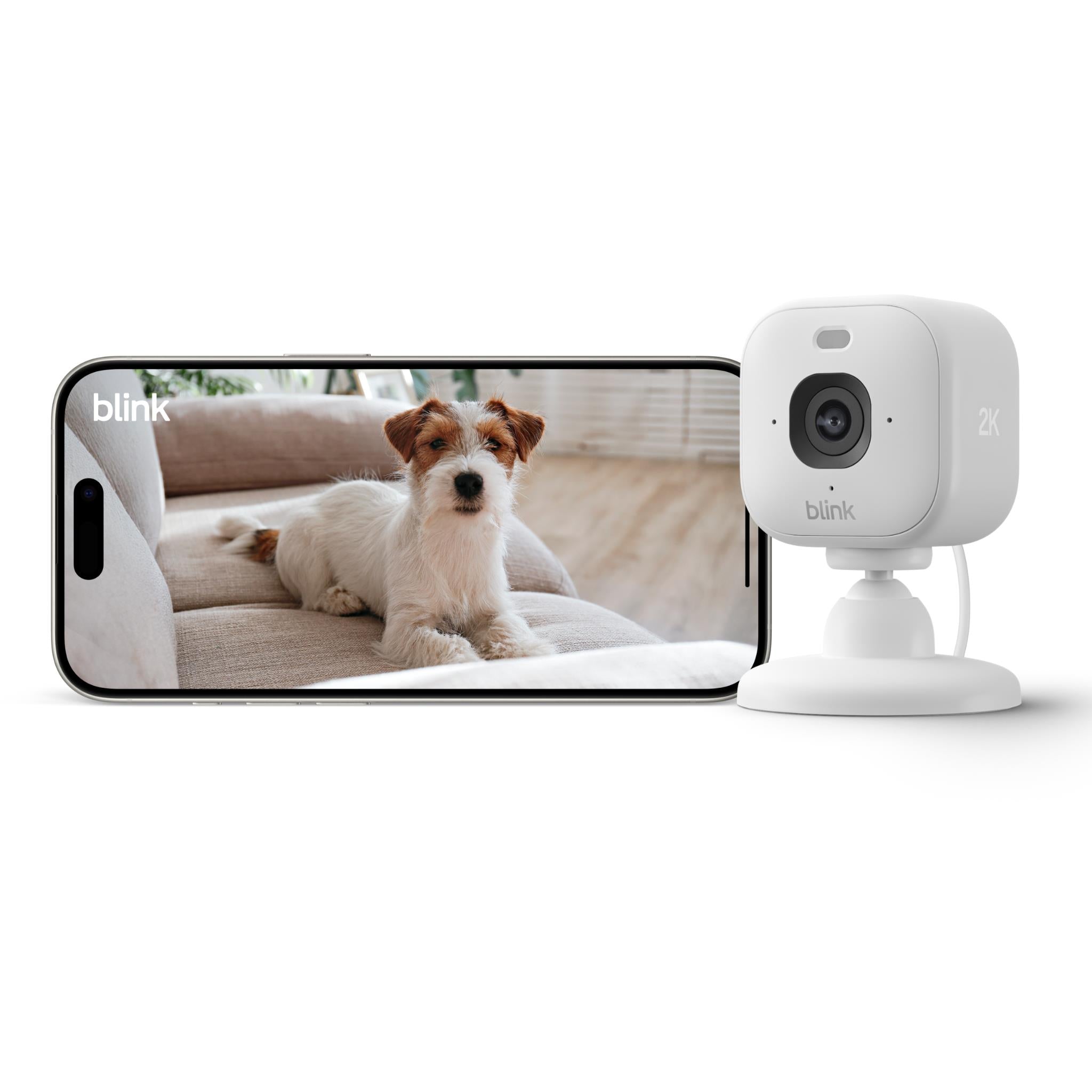 Blink Mini 2K+ Security Camera (White)