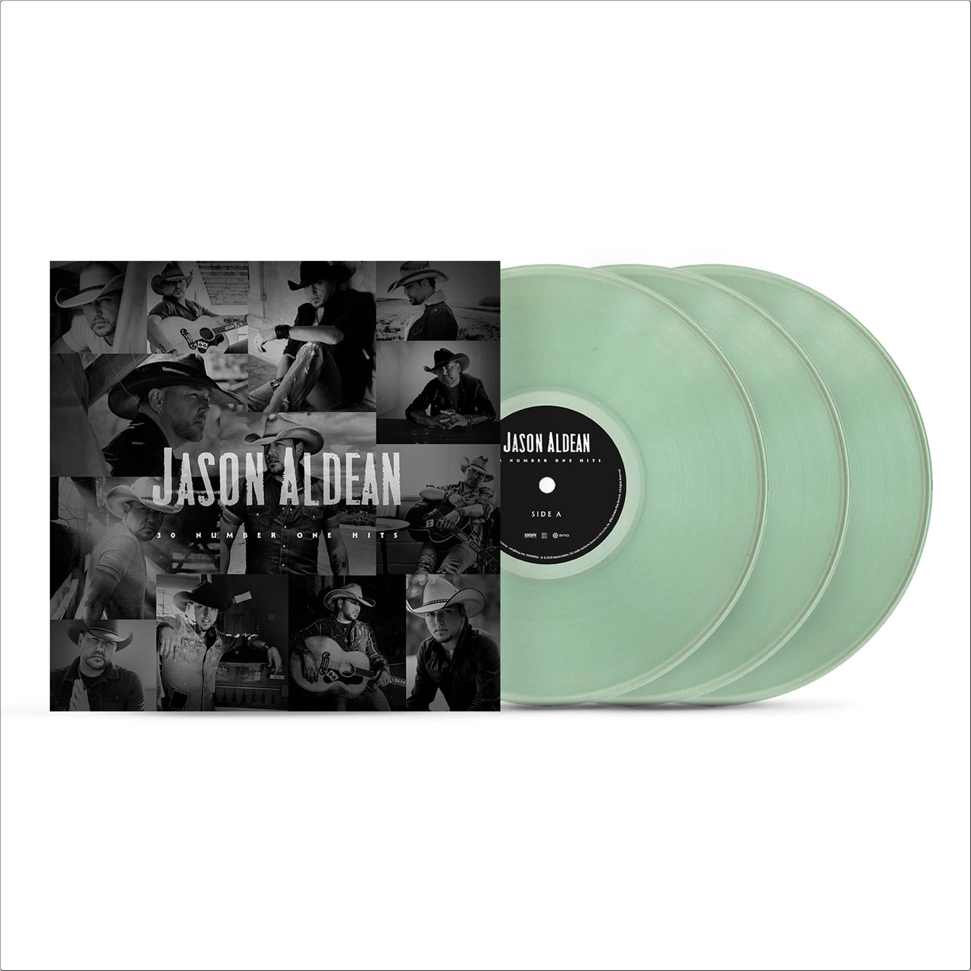 30 Number One Hits (Coke Bottle Clear Green Vinyl) - By: Jason Aldean