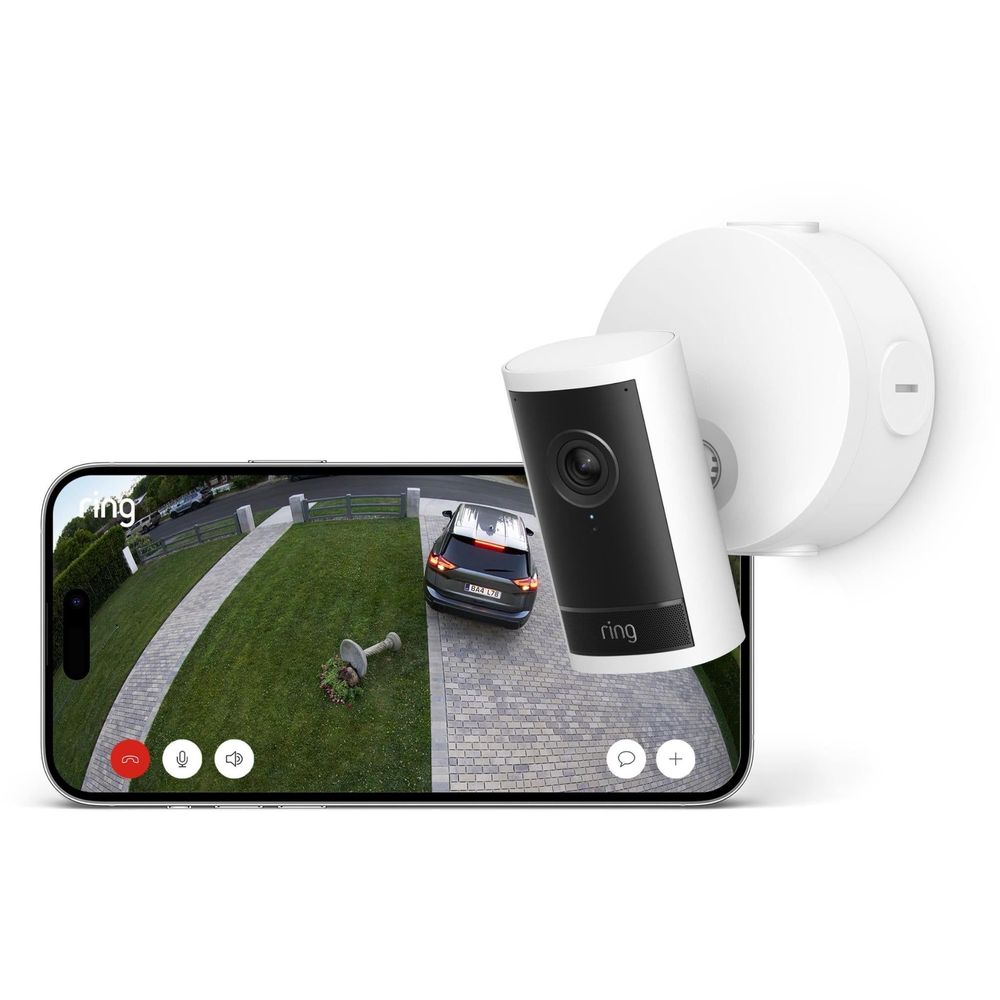 Ring Outdoor Cam Pro POE Security Camera (White)