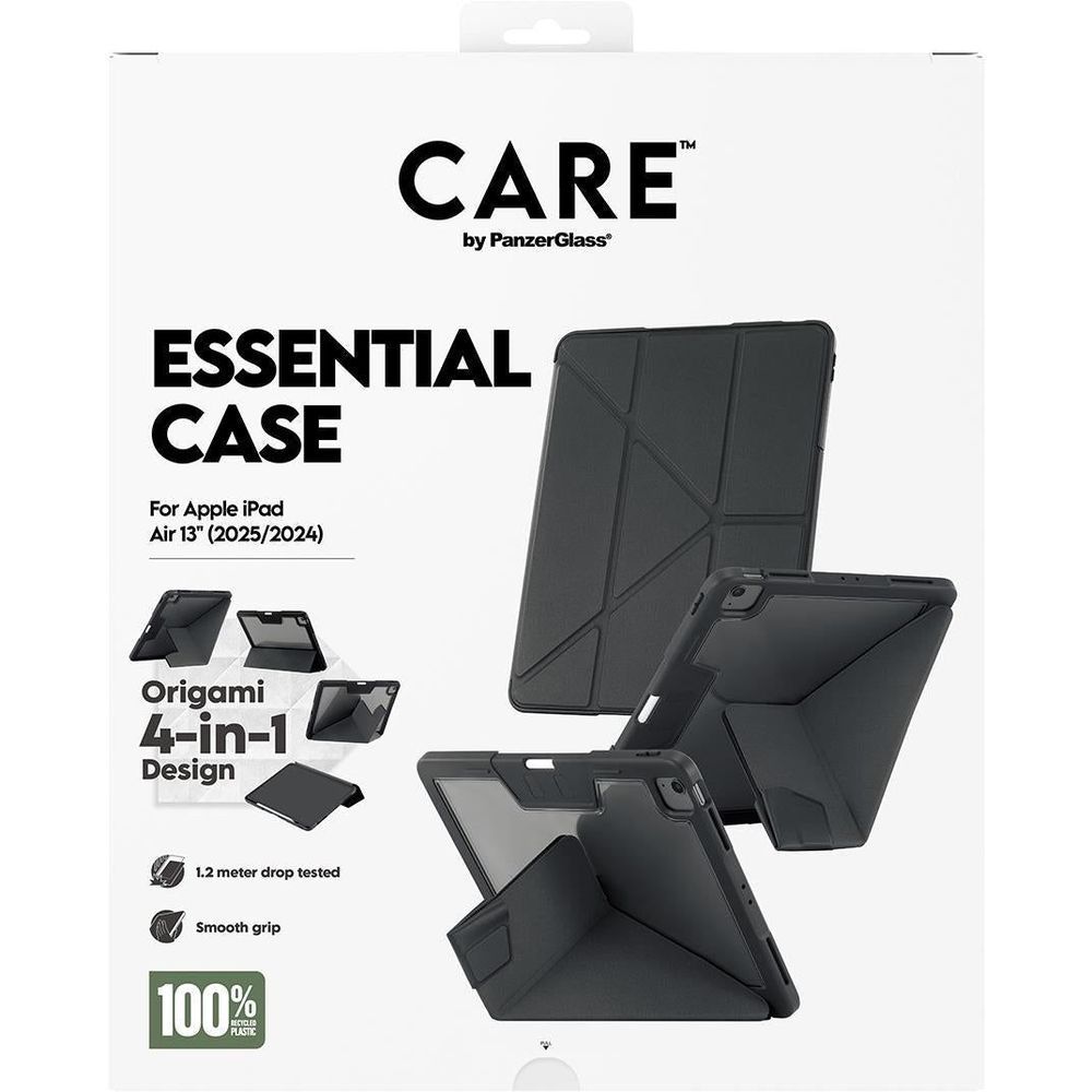 Black origami folio case for iPad Air 13 with stand and tablet protection