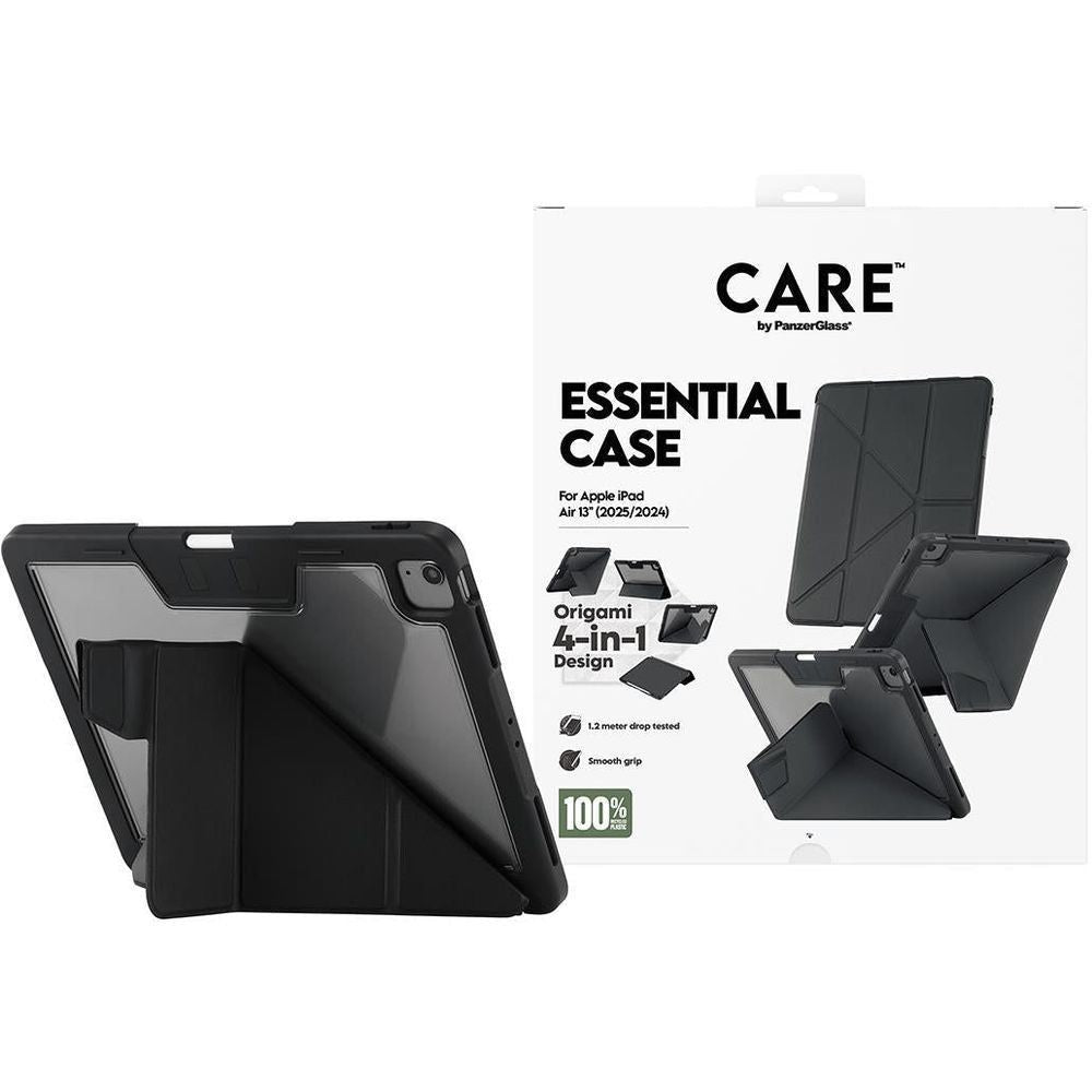 Black origami folio case with foldable stand for iPad Air 13