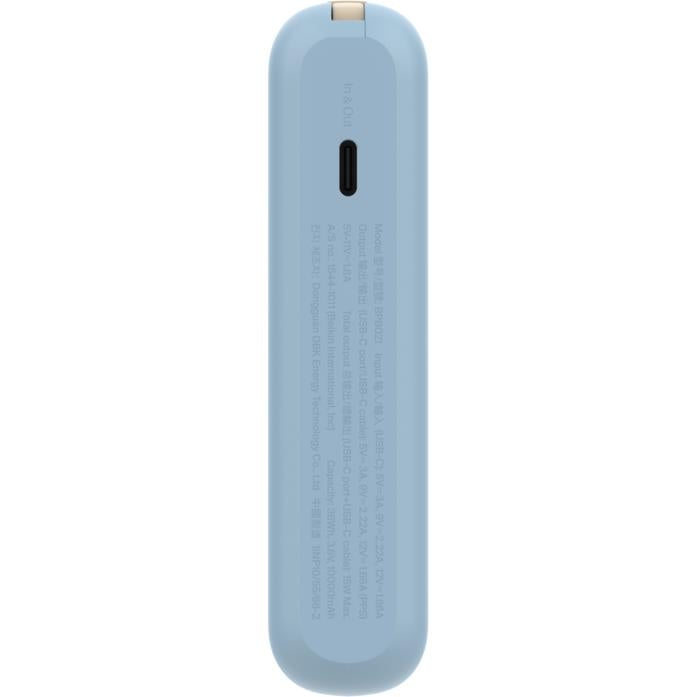 Belkin BoostCharge Power Bank with Integrated Cable [10K] (Stitch)